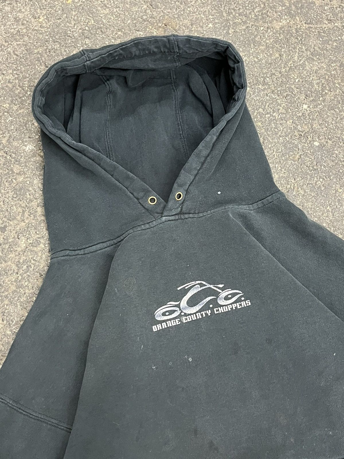 Vintage Y2k Orange County choppers biker skater thrashed hoodie hype Size US L / EU 52-54 / 3 - 7 Thumbnail