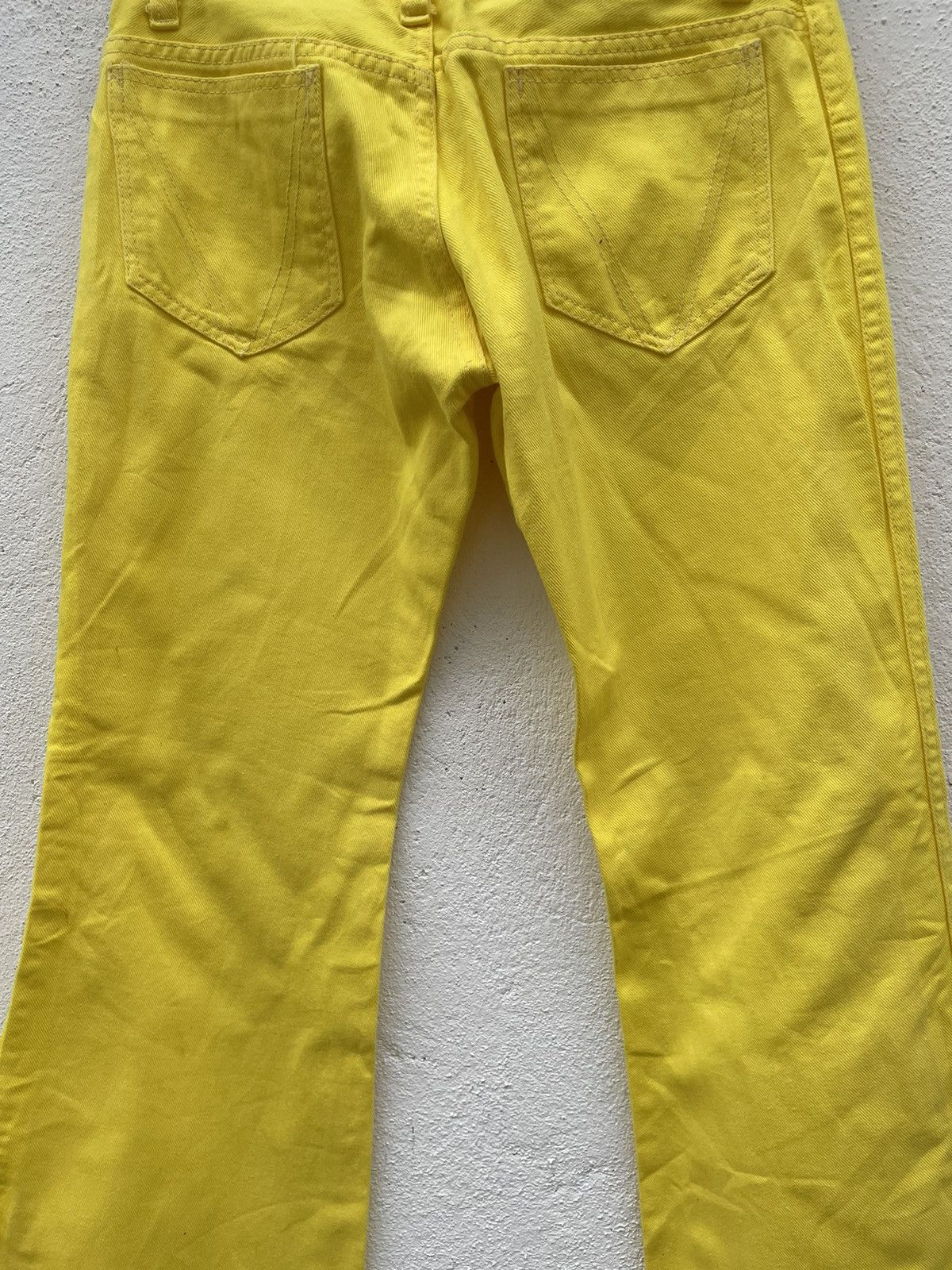 Japanese Brand Vintage Flare Big Vale Jeans Fashion Yellow Size US 30 / EU 46 - 11 Thumbnail