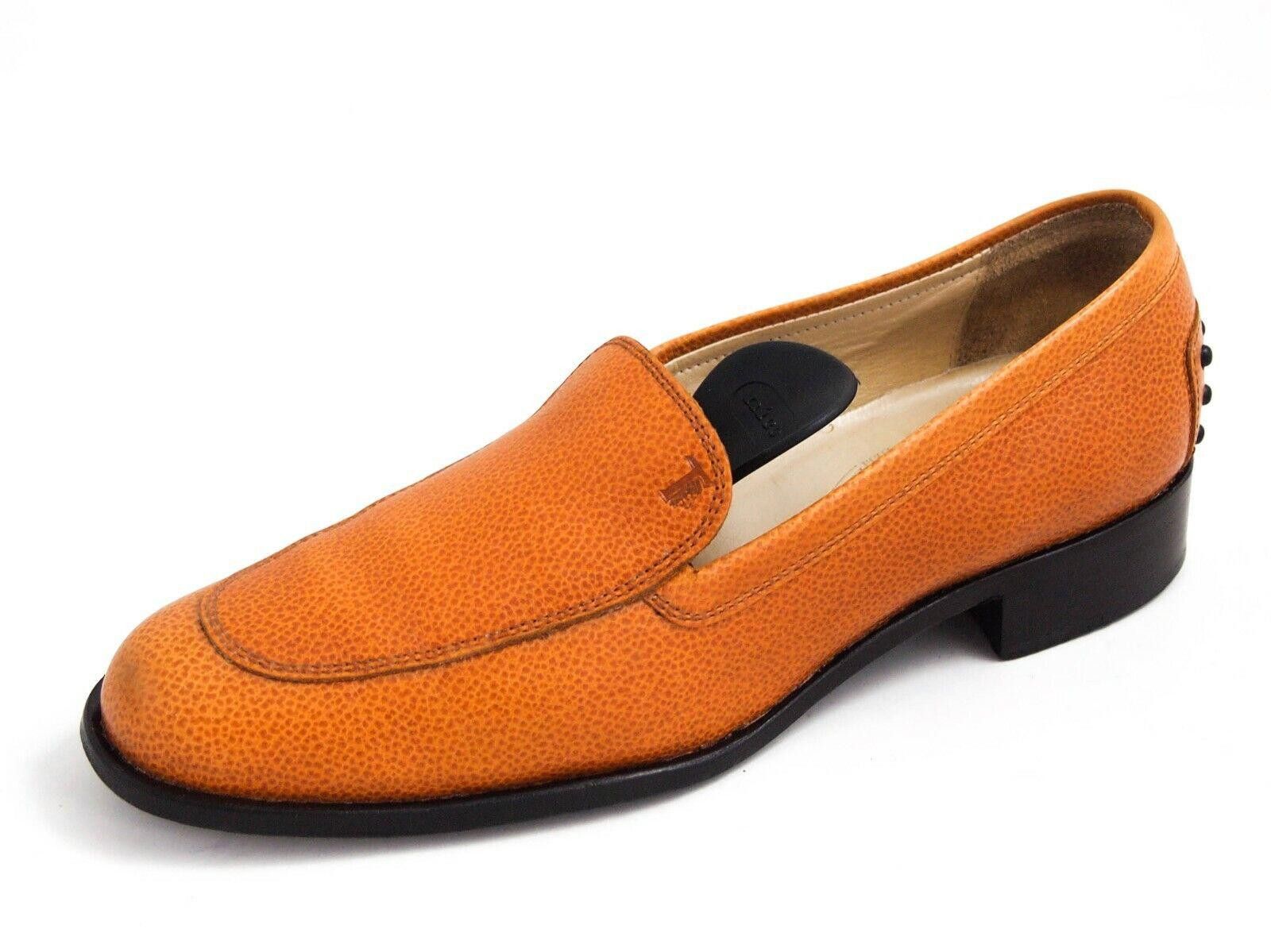 Tod's Tod's Loafers Orange Leather Womens EU 37.5 US 7.5 Size US 7.5 / IT 37.5 - 1 Thumbnail