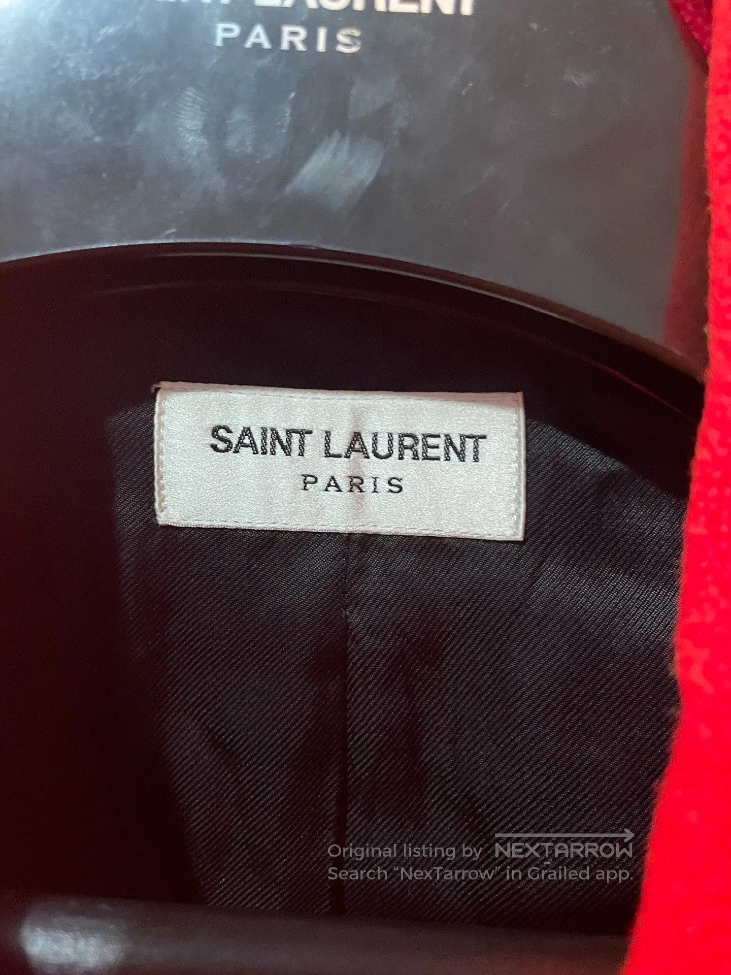 Saint Laurent Paris Saint Laurent Red Leopard Print Baseball Jacket. Size US S / EU 44-46 / 1 - 6 Thumbnail