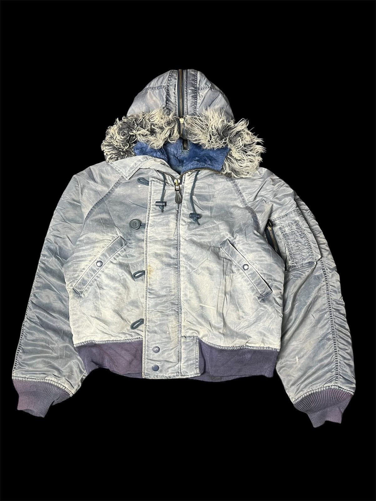 GOAT Crew × GOSTAR DE FUGA × Japanese Brand Japanese Fur bomber jacket Like G.O.A style Size US M / EU 48-50 / 2 - 2 Thumbnail