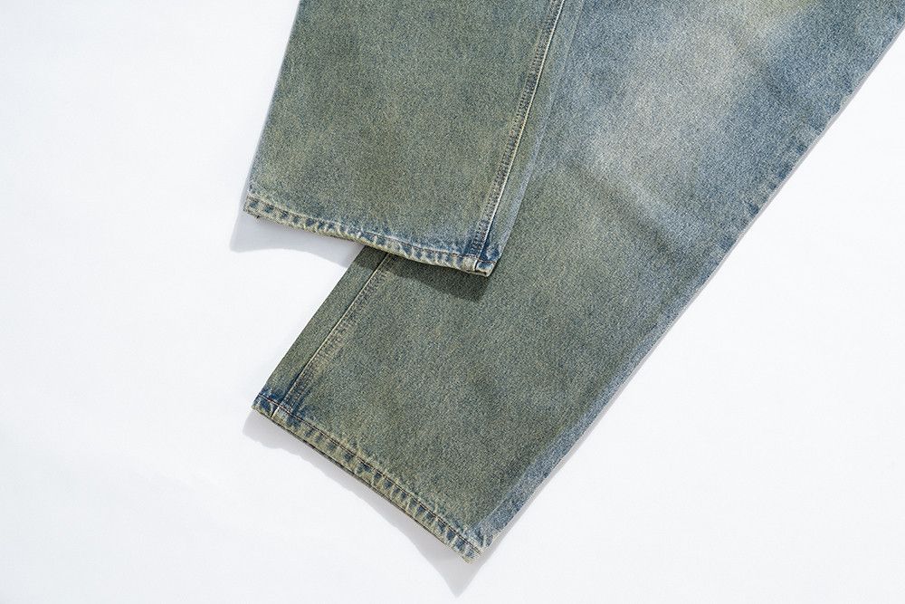 Jean × Vintage Custom Front Pocket Washed Blue Baggy jeans Size US 32 / EU 48 - 7 Thumbnail