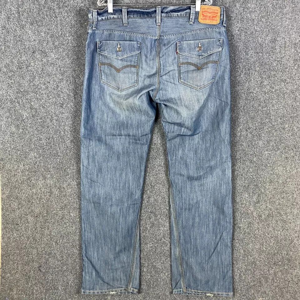 Levi's Levi's Jeans Men's 40x32 Denim 514 Series Distressed Cotton Size US 40 / EU 56 - 6 Thumbnail