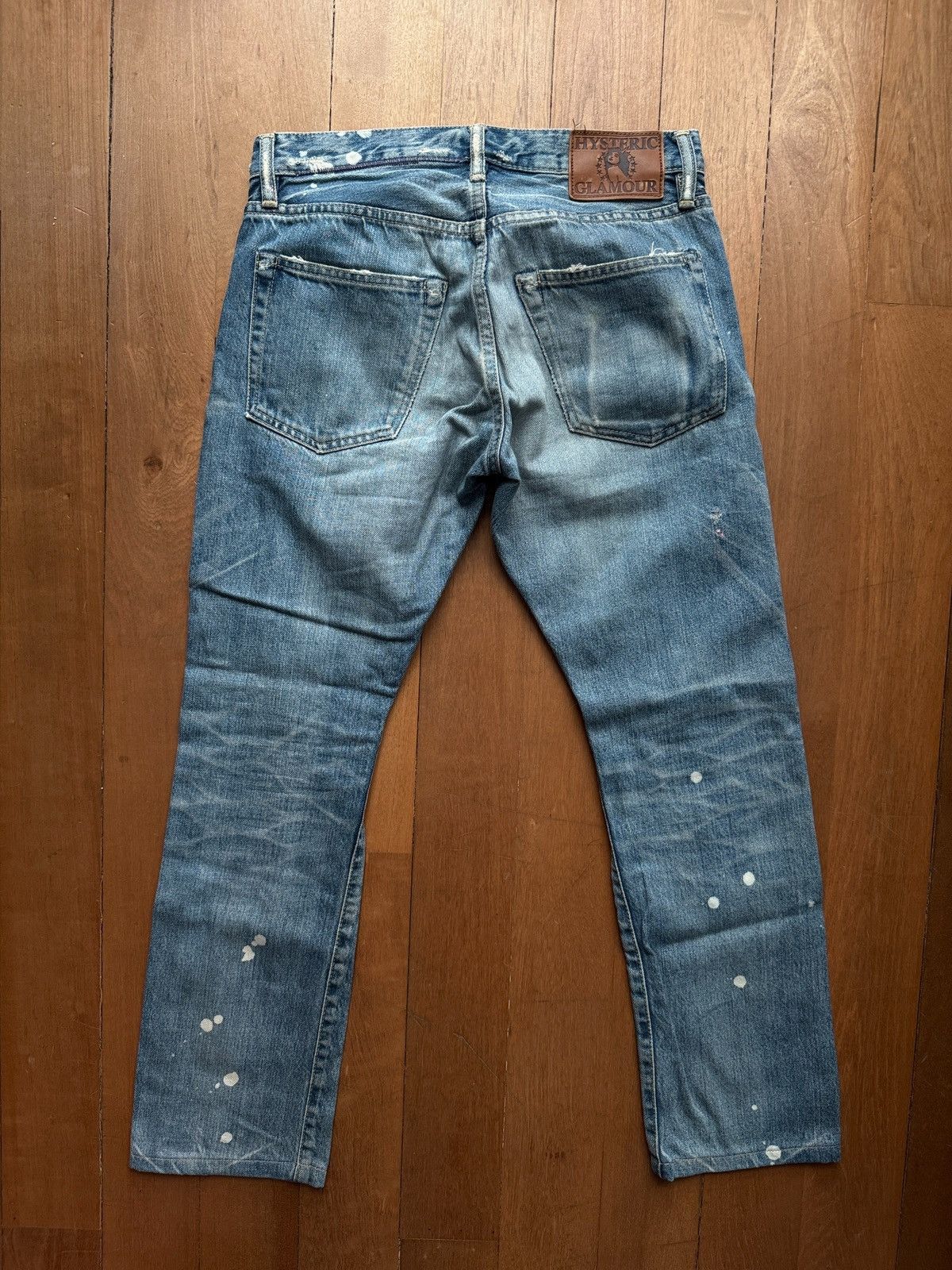 Hysteric Glamour Hysteric Glamour Flared Studded Paint Denim Jeans Size US 30 / EU 46 - 2 Thumbnail