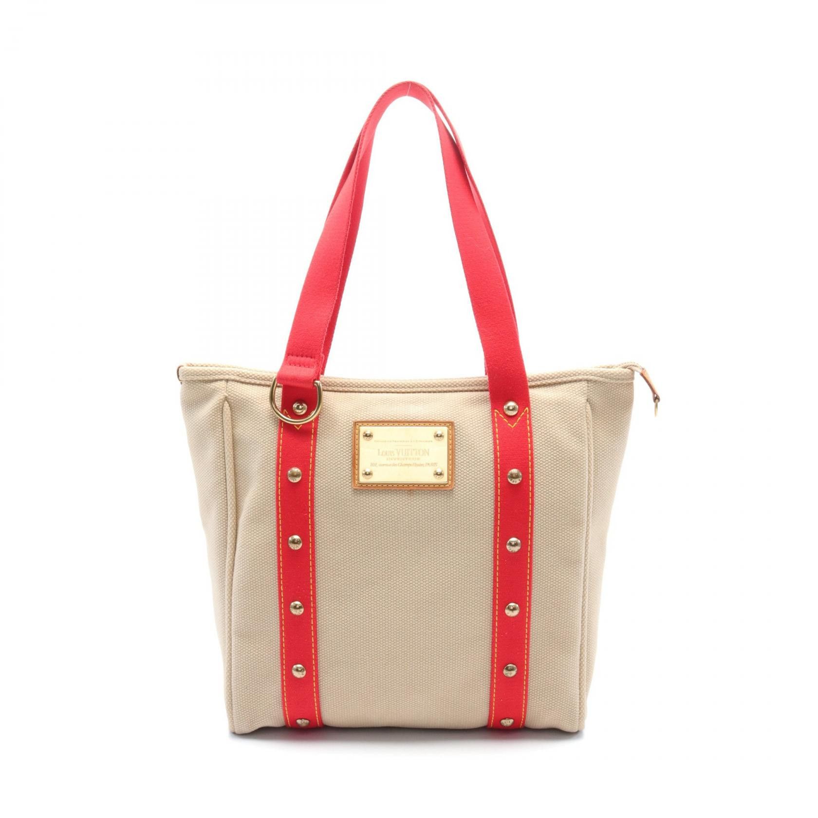 Louis Vuitton Louis Vuitton Antigua Cabas MM Canvas Tote Bag M40035 in Very Good Condition Size ONE SIZE - 1 Thumbnail