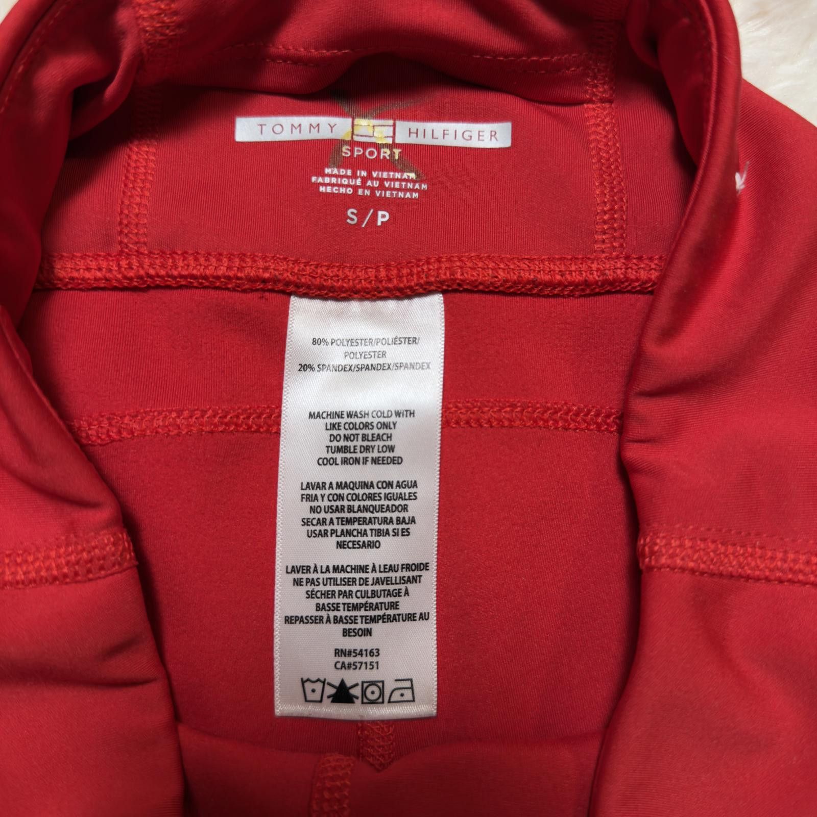 Tommy Hilfiger Tommy Hilfiger Sport Red Athletic Biker Shorts Size 28" / US 6 / IT 42 - 3 Thumbnail
