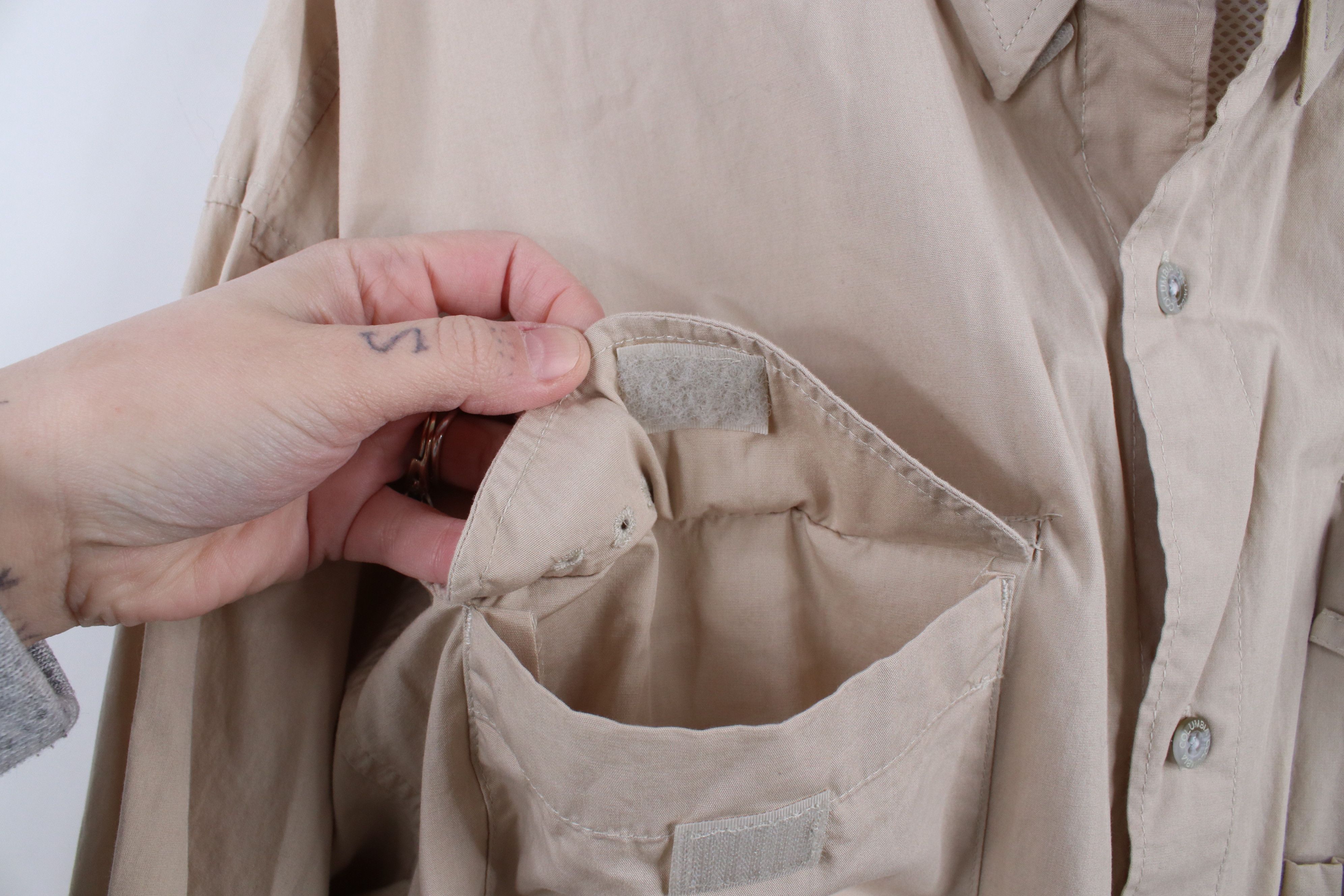 Columbia × Vintage Columbia PFG Performance Gear Button Shirt Beige Khaki Size US XL / EU 56 / 4 - 5 Thumbnail