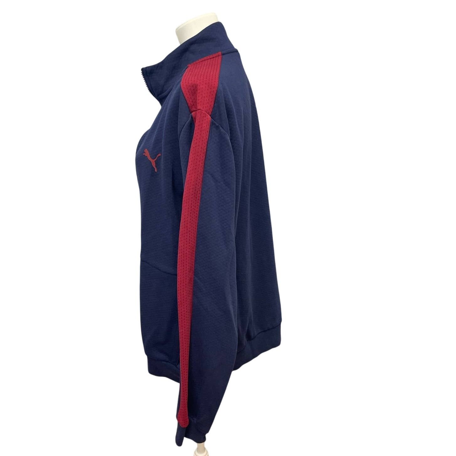 Puma Puma Mens XL Side Stripe Polyester Athletic Track Jacket Size US XL / EU 56 / 4 - 4 Thumbnail