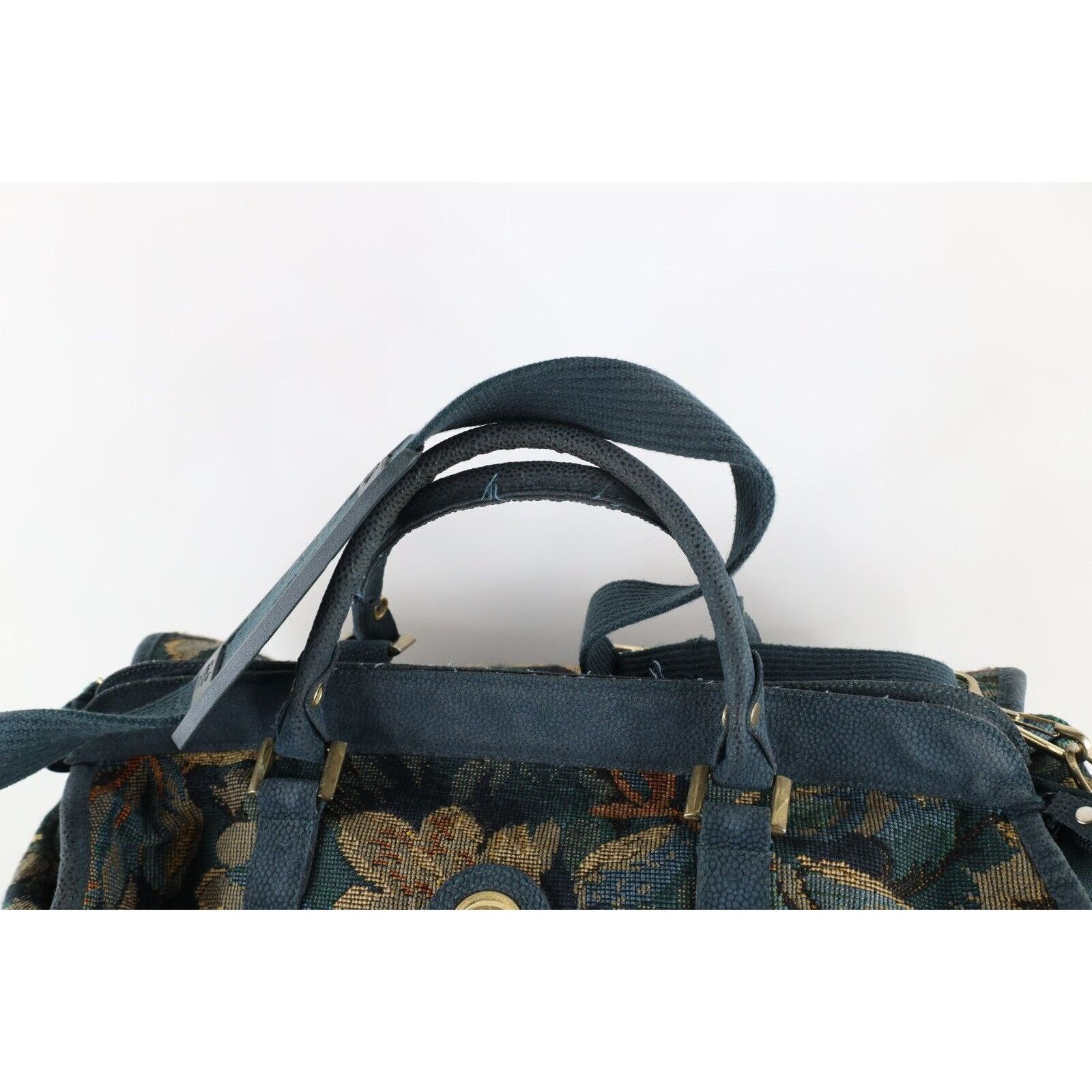 Diane von Furstenberg × Vintage Vintage 90s Diane von Furstenberg DVF Suede Trim Flower Bag Size ONE SIZE - 4 Thumbnail