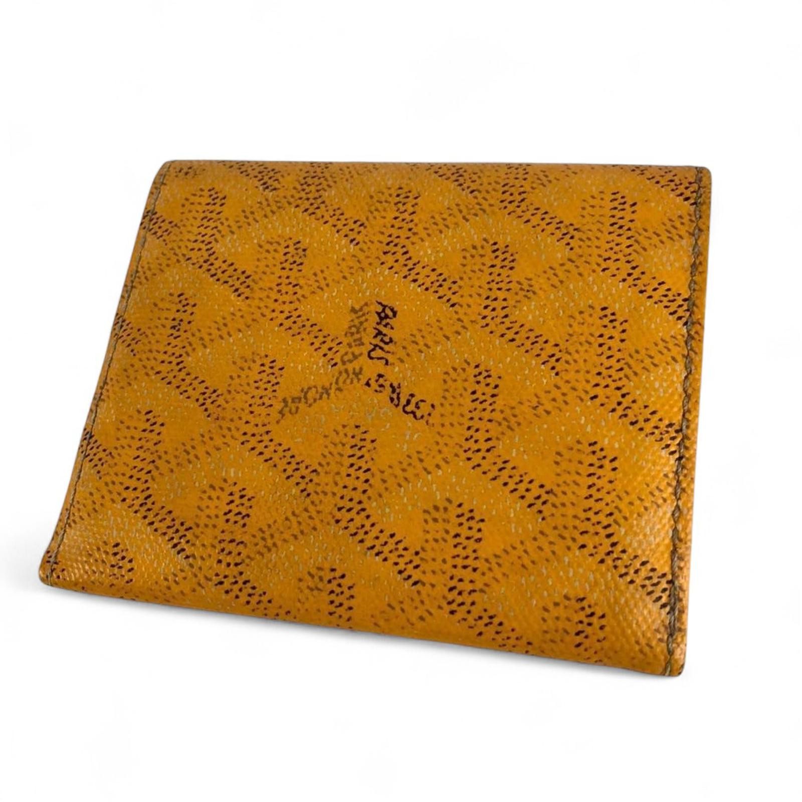 Goyard Goyard - Yellow Patterned Leather Wallet Size ONE SIZE - 2 Thumbnail