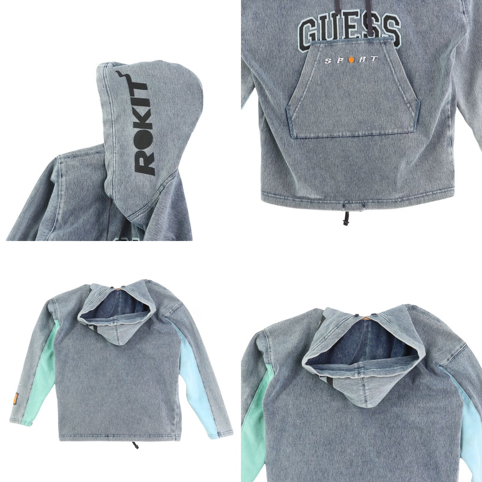 Guess ROKIT x GUESS Sport T-Shirt Medium Regular Blue Mens M Rare Exclusive Size US M / EU 48-50 / 2 - 8 Thumbnail
