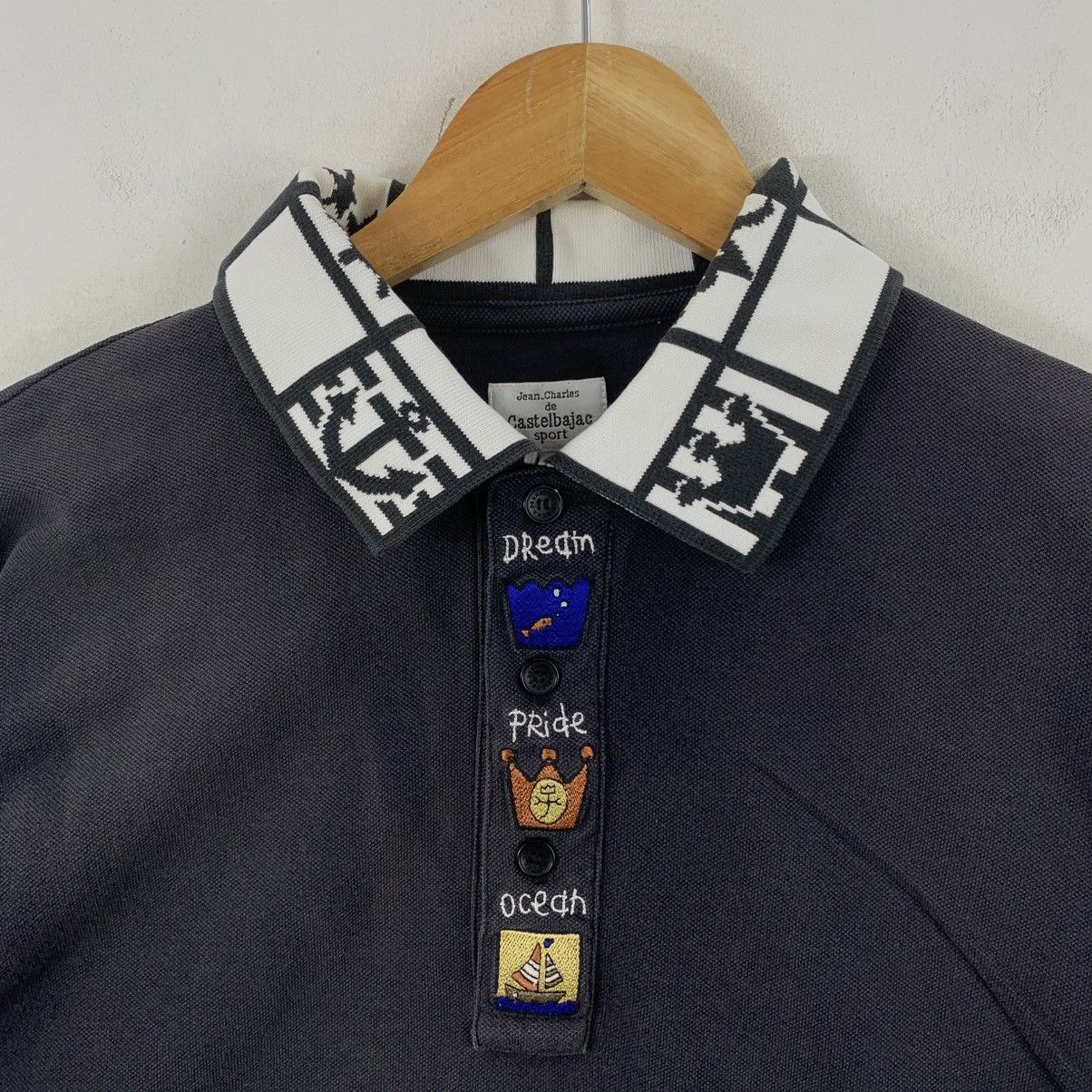 Jean Charles De Castelbajac JEAN CHARLES De CASTELBAJAC Sport Pop Art Collar Tshirt Size US M / EU 48-50 / 2 - 4 Thumbnail