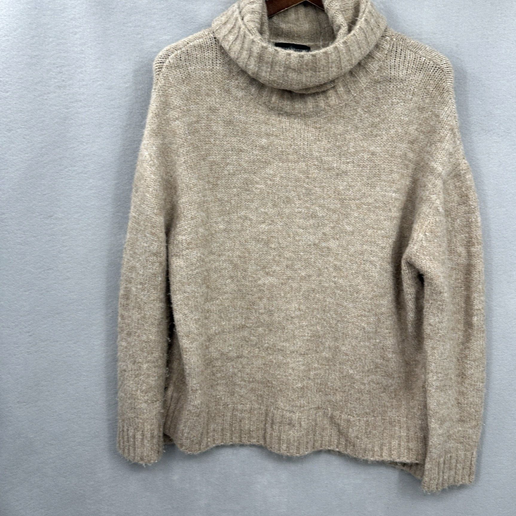 Citizen Modern Citizen Sweater Womens Small Oversized Knit Beige Crew Neck Long Sleeve Quiet Luxury Size S / US 4 / IT 40 - 2 Thumbnail