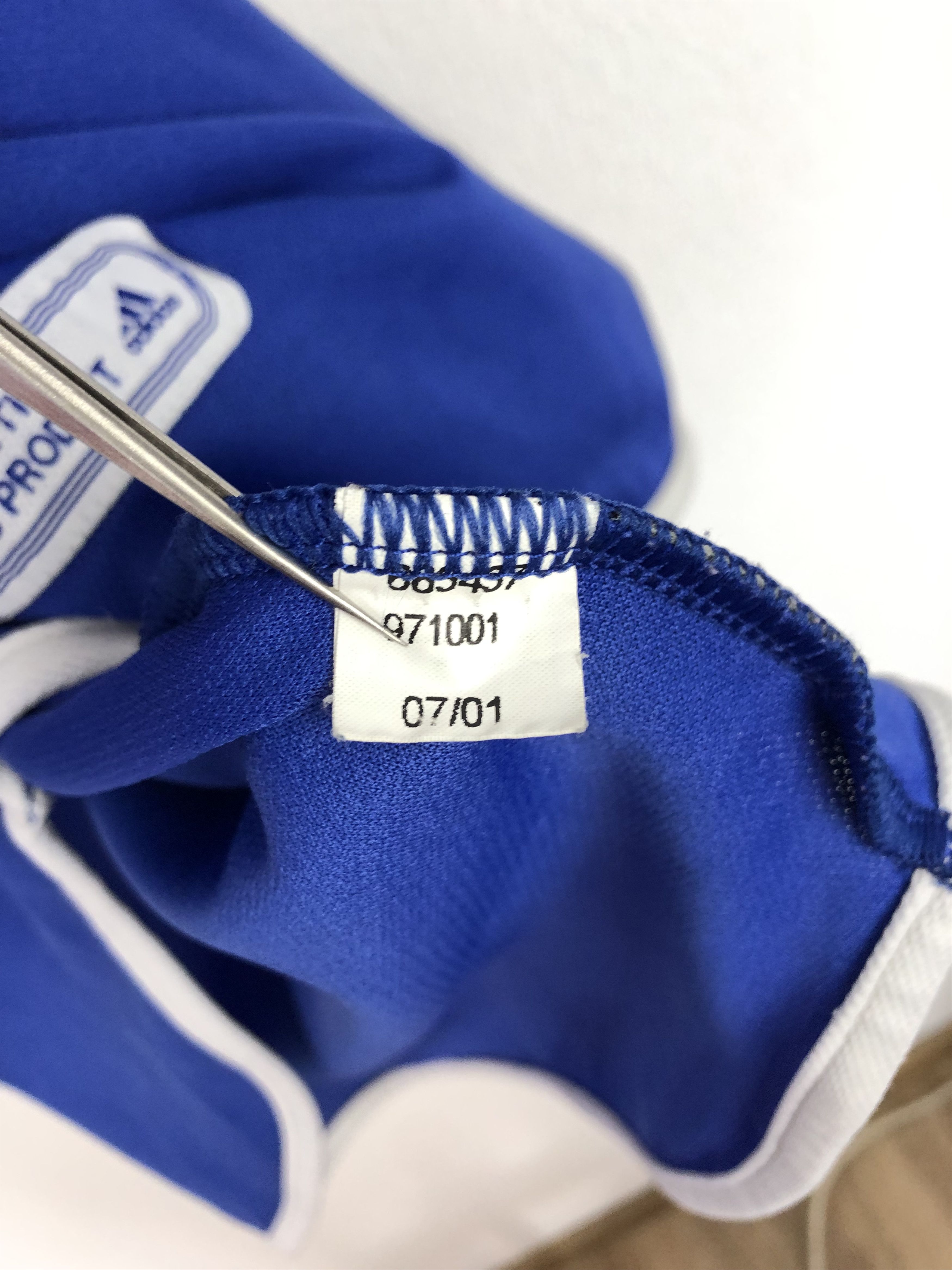 Adidas FC Schalke 04 football shirt 2000 #7 Moller Adidas Tee Size US XL / EU 56 / 4 - 12 Thumbnail
