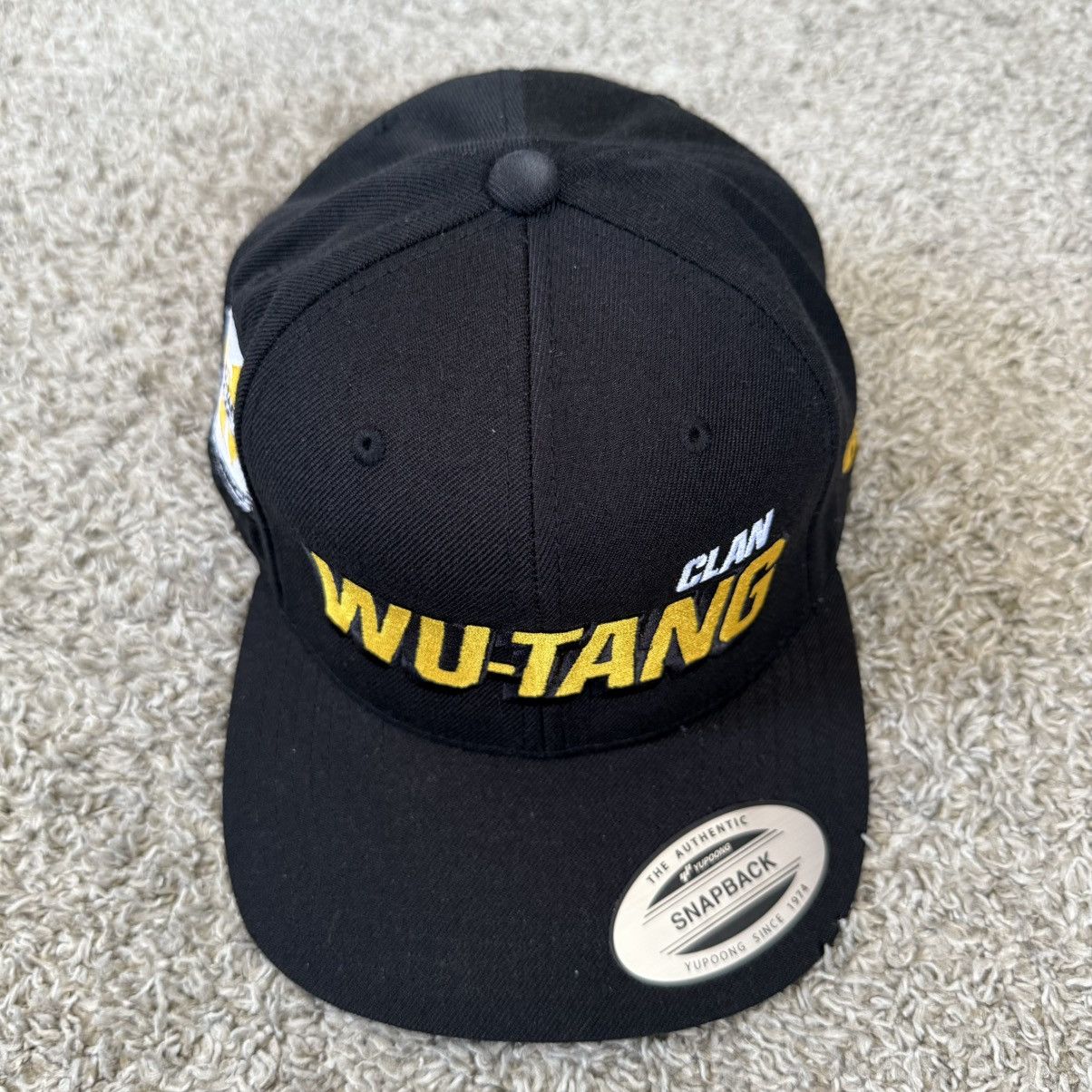 Wu-Tang Clan 🔴Wu-Tang Hat Authentic Snapback WuTang Black Yellow Gza Rza Size ONE SIZE - 6 Thumbnail