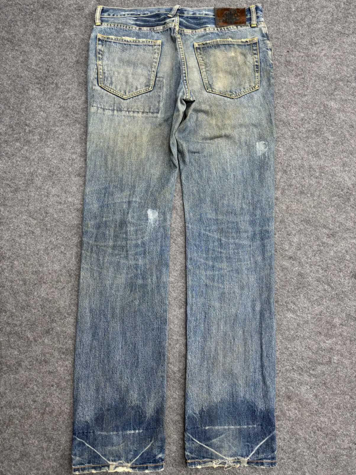 PPFM 💥PPFM Patchwork💥Archival Patchwork Distressed Denim F595 Size US 33 - 24 Thumbnail