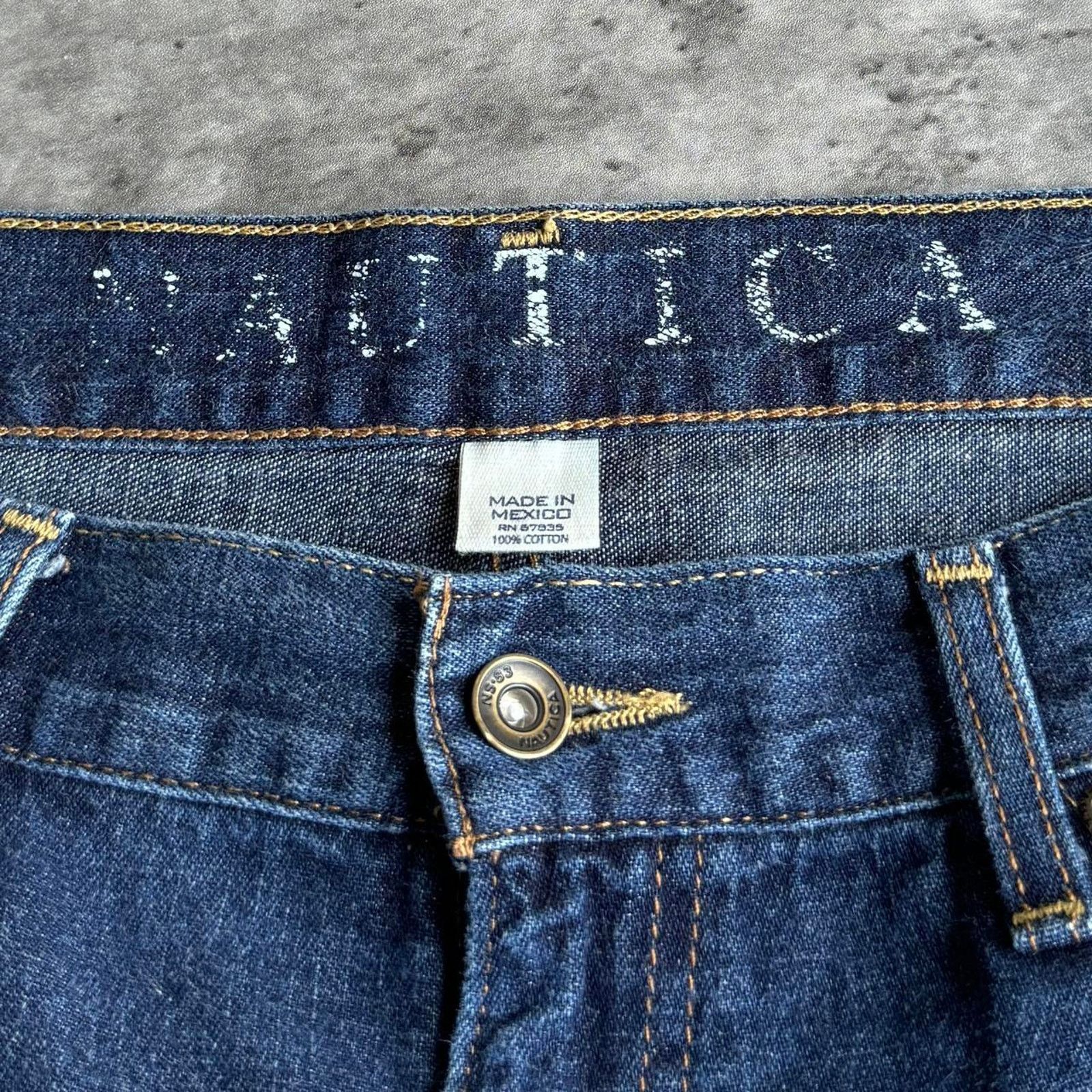 Japanese Brand × Nautica Vintage Y2K Nautica Embroidered Grunge Opium Denim Jeans Size US 36 / EU 52 - 4 Thumbnail
