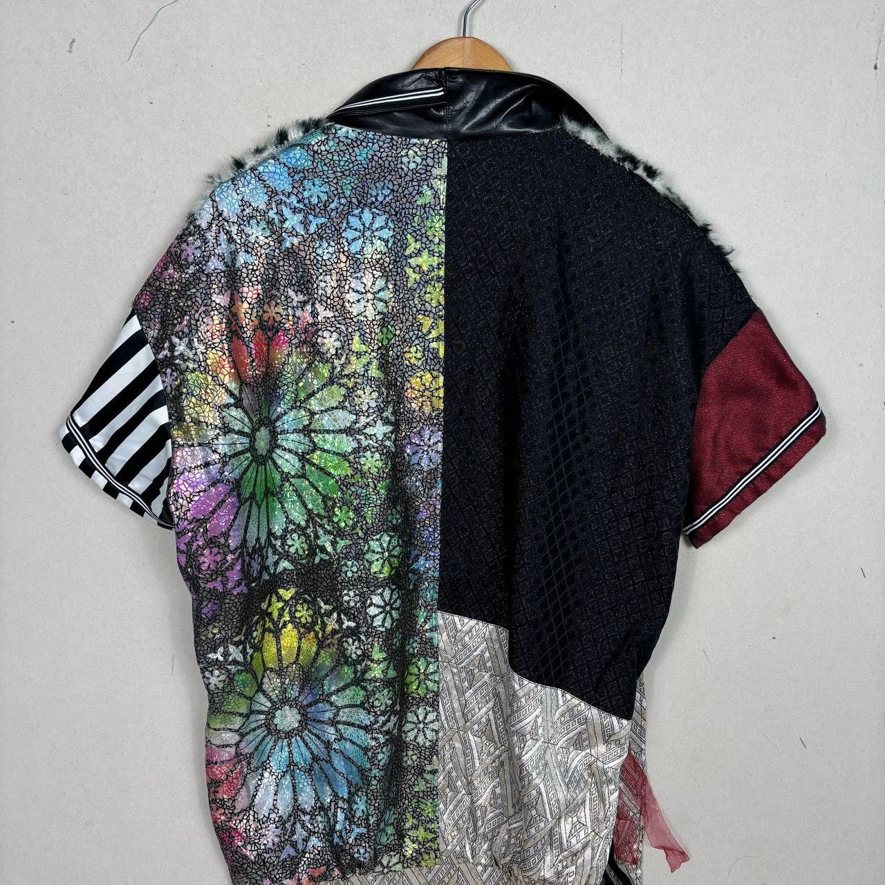 Beauty Beast Vintage Mixed Media BDSM Multi Patterned Jacket Size US L / EU 52-54 / 3 - 5 Thumbnail