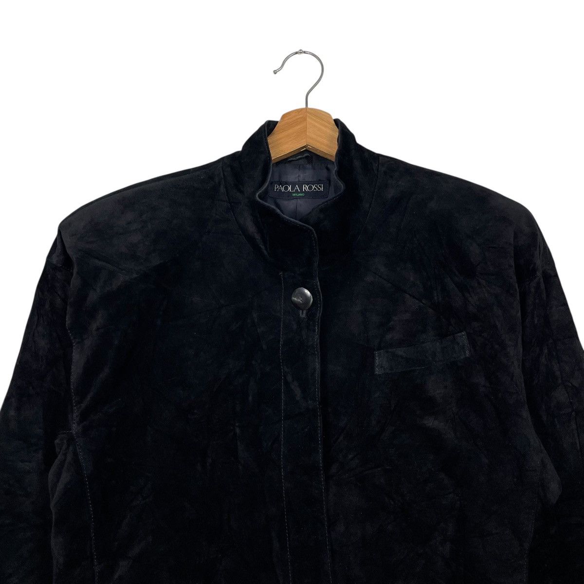 Other Paola Rossi Black Crop Jacket Size M / US 6-8 / IT 42-44 - 2 Thumbnail