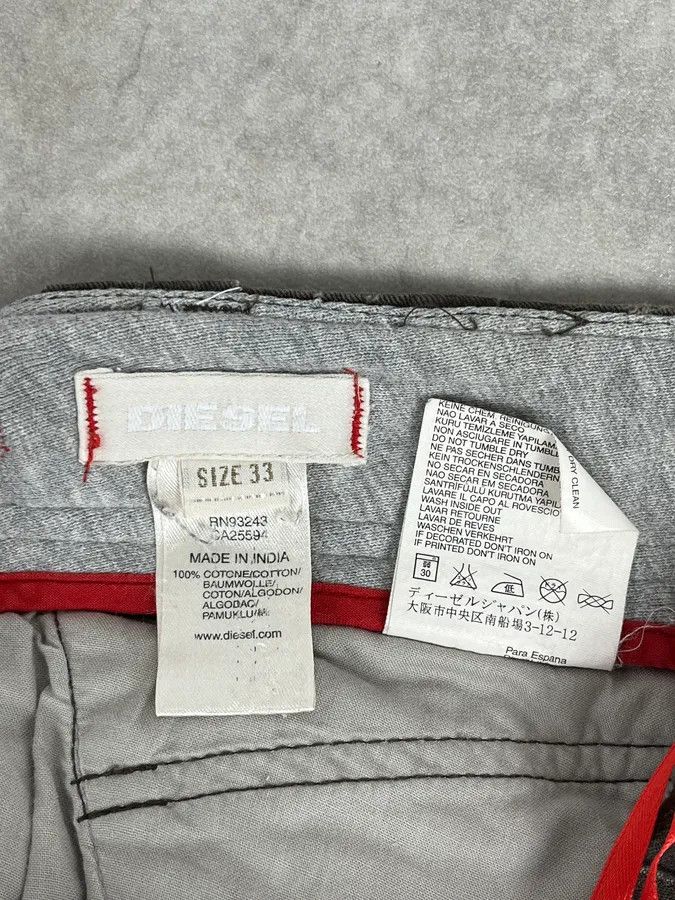 Diesel 2000s Diesel Brown Utility Cargo Pants Size US 33 - 11 Thumbnail