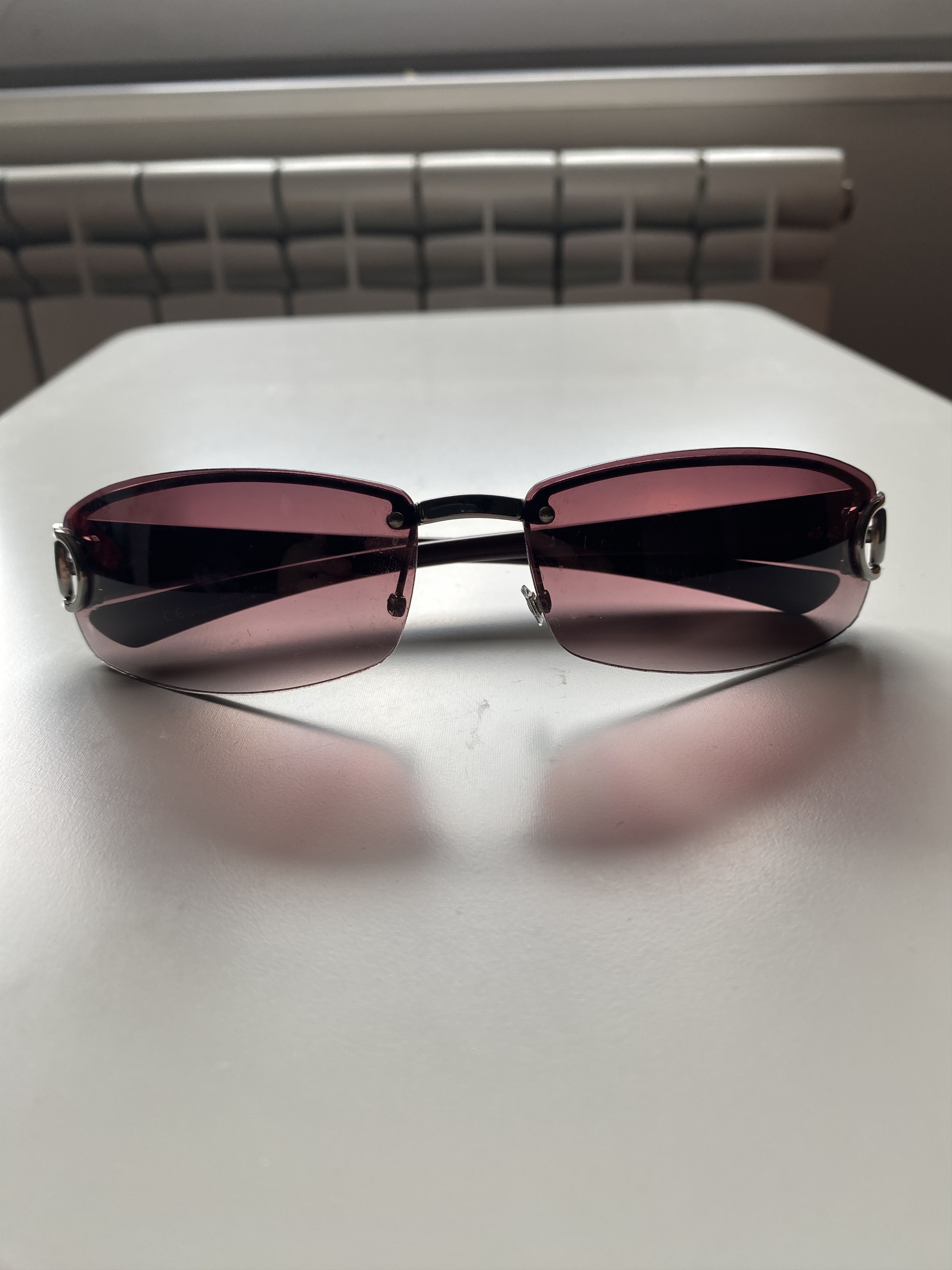 Gucci Vintage Gucci Red Sunglasses Size ONE SIZE - 3 Thumbnail