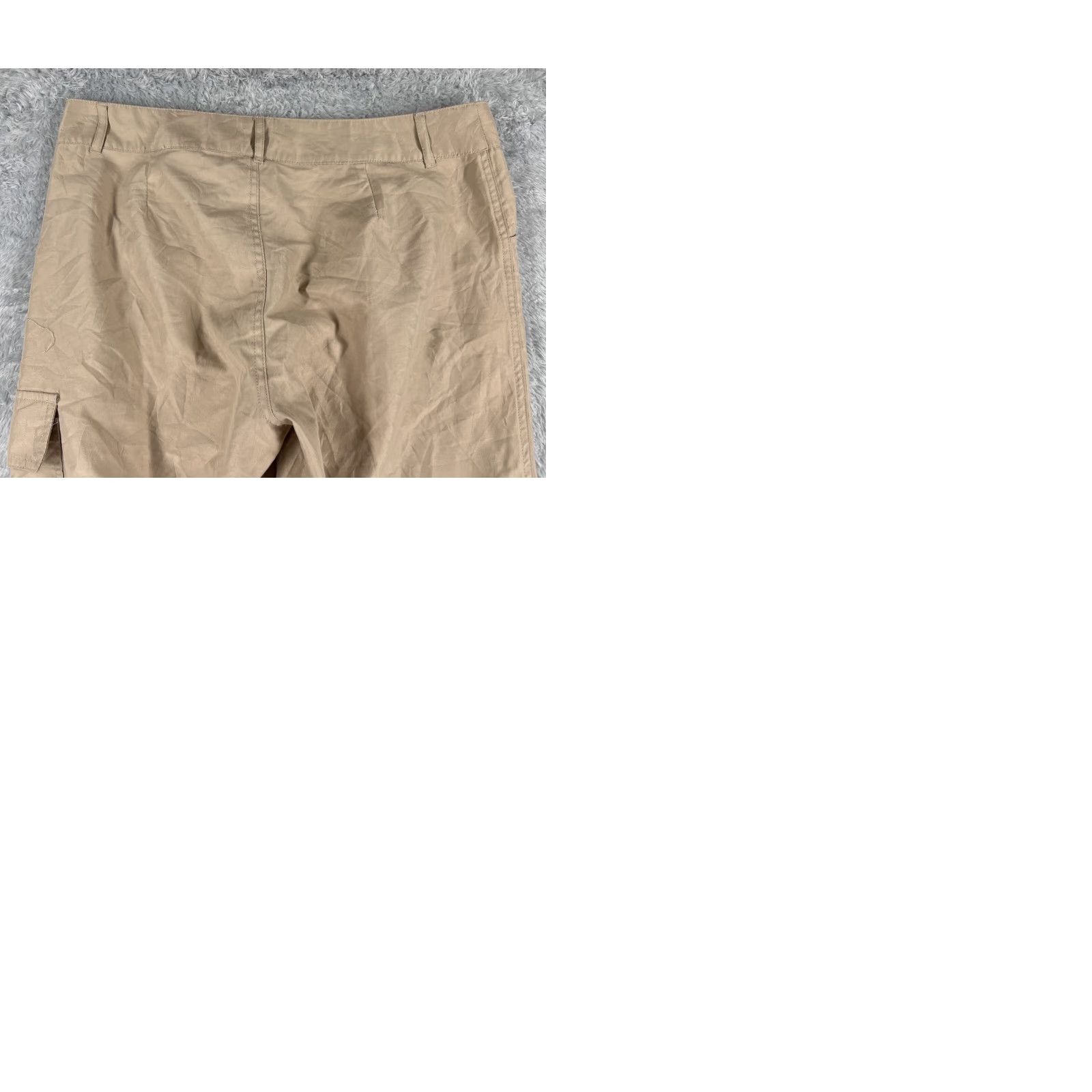 Vintage Balance Outdoor Pants Womens Medium Beige Convertible Cargo 100% Polyester Hike Size 32" / US 10 / IT 46 - 10 Thumbnail