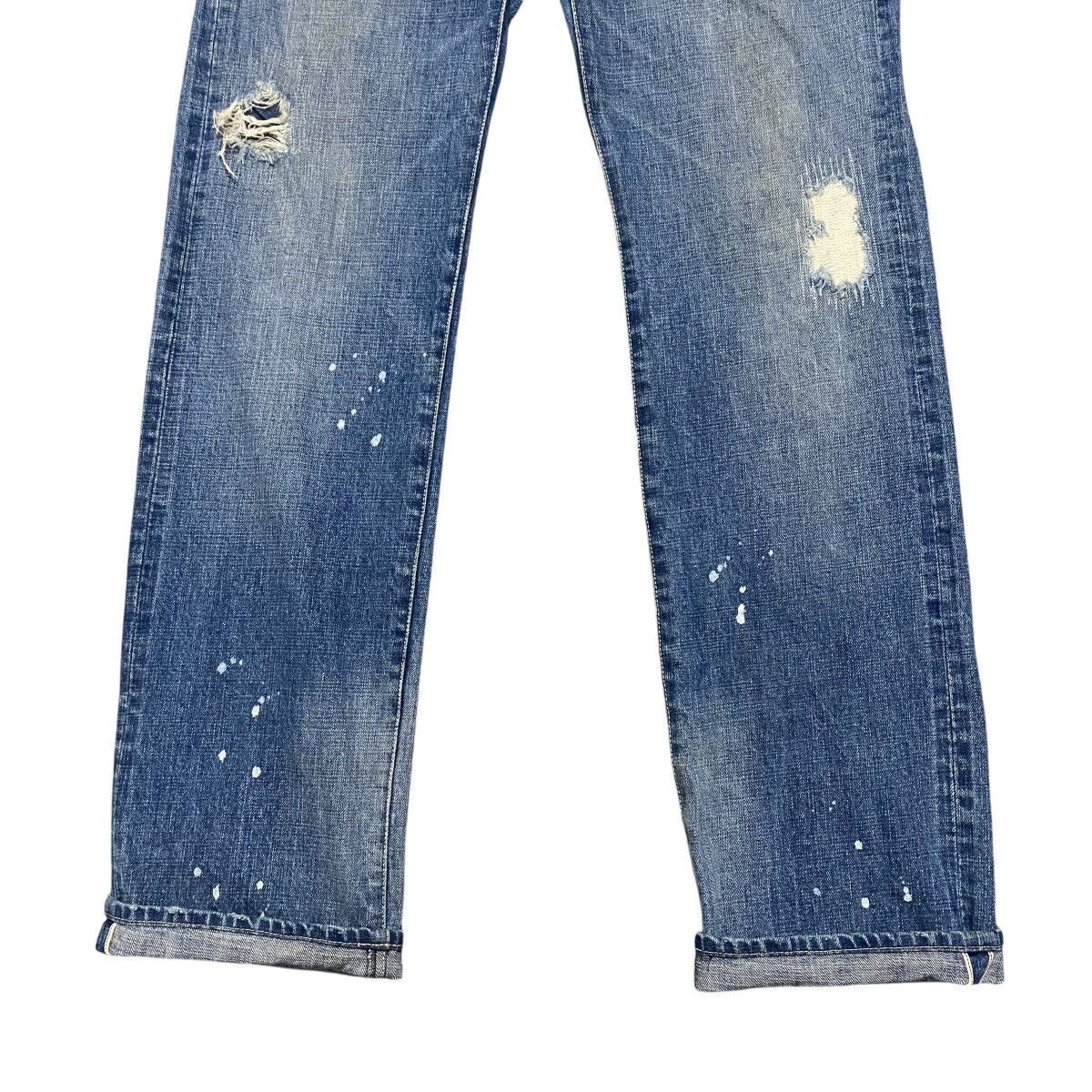 Japanese Brand GLOBAL WALK Distressed Denim Selvedge Jeans Size US 33 - 9 Thumbnail