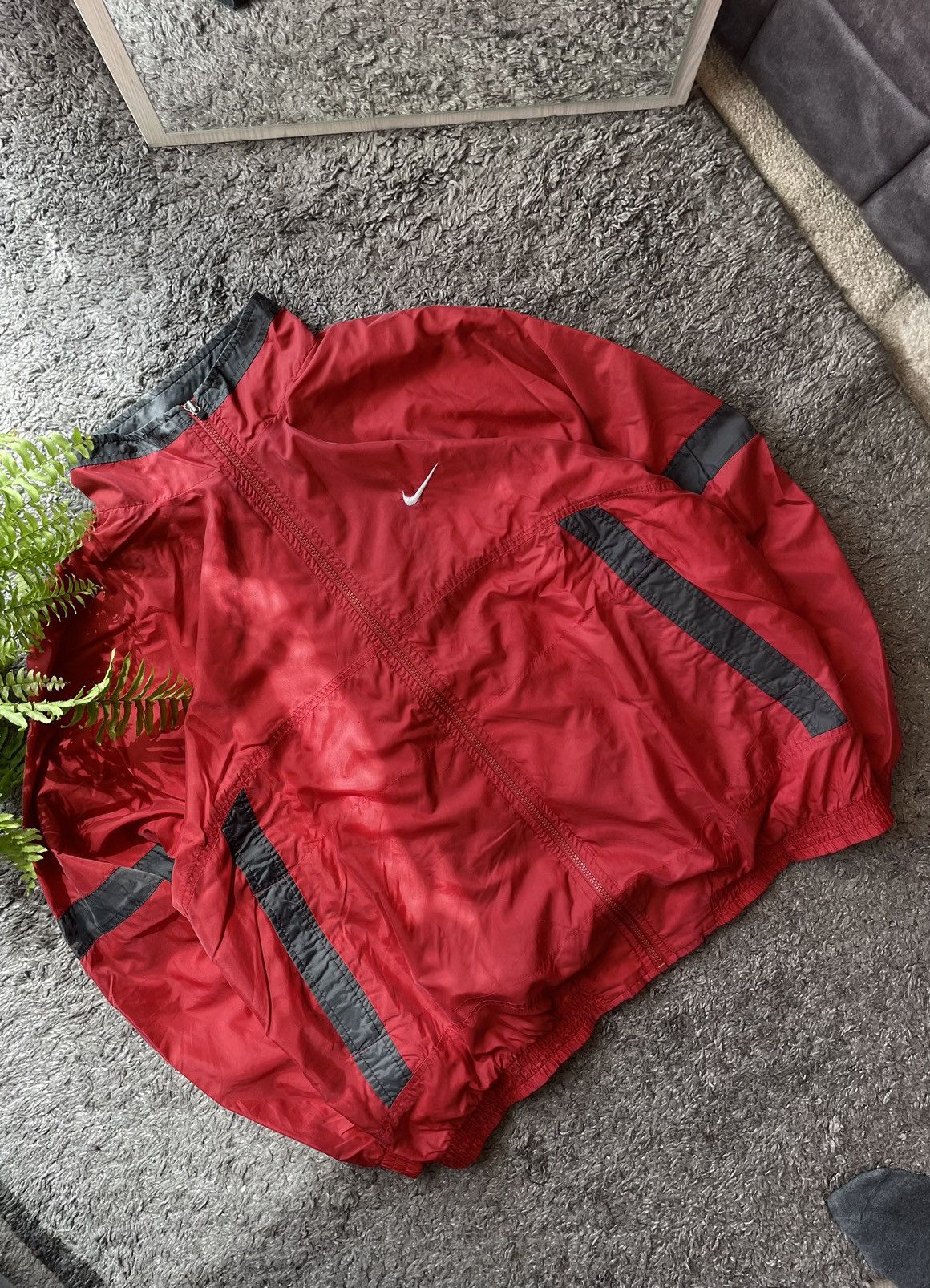 Nike × Vintage 90s Nike Vintage Jacket Streetwear Rare Big Logo Swoosh Size US XL / EU 56 / 4 - 12 Thumbnail
