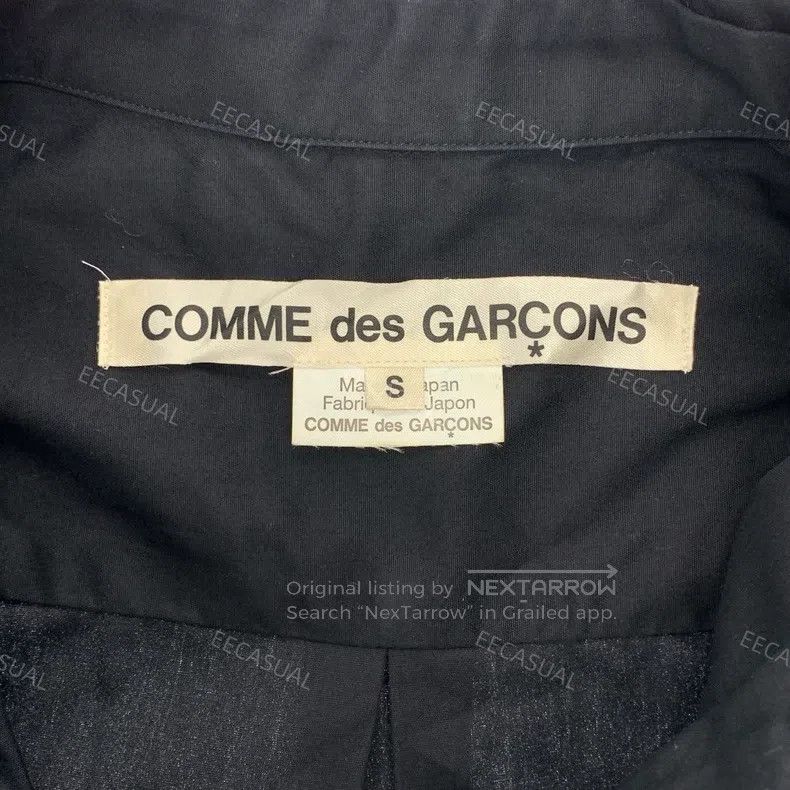 Comme des Garcons Comme Des Garcons Black Cotton Round Neck Ruffle Hem Women Size S / US 4 / IT 40 - 5 Thumbnail