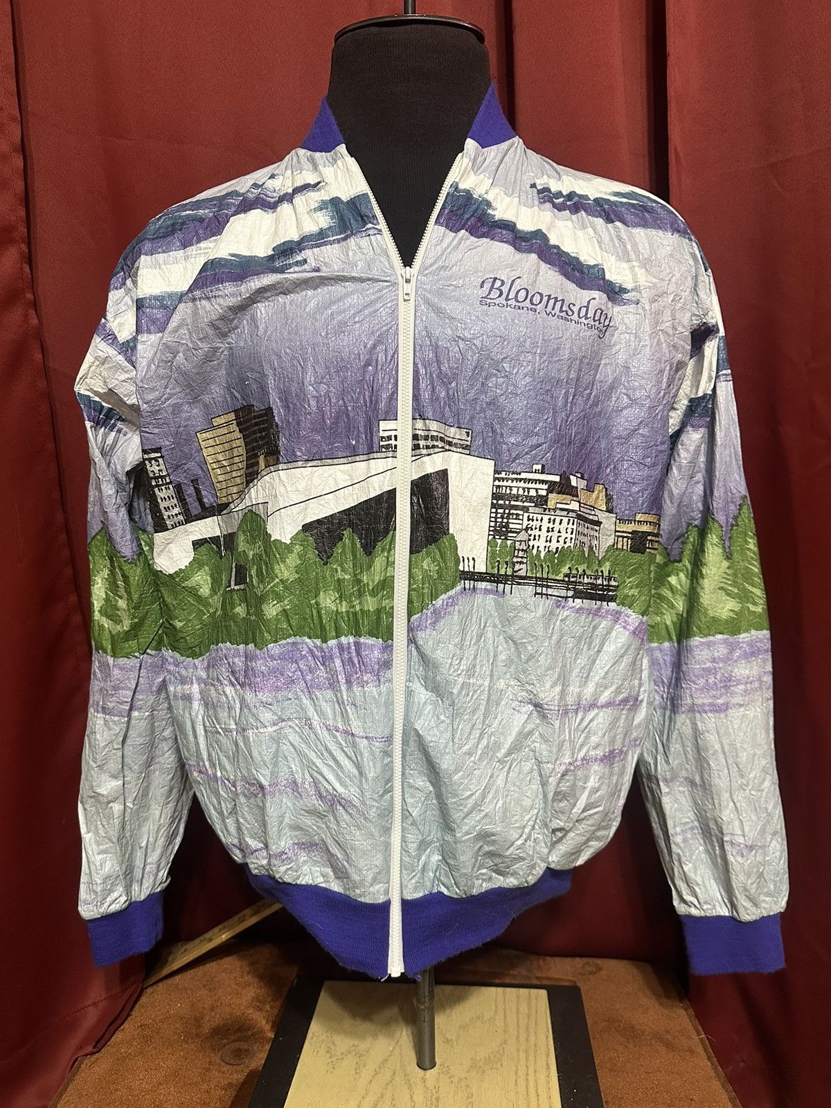 Vintage Vintage Bloomsday Marathon Jacket 90s Seattle Grail AOP Size US L / EU 52-54 / 3 - 1 Thumbnail
