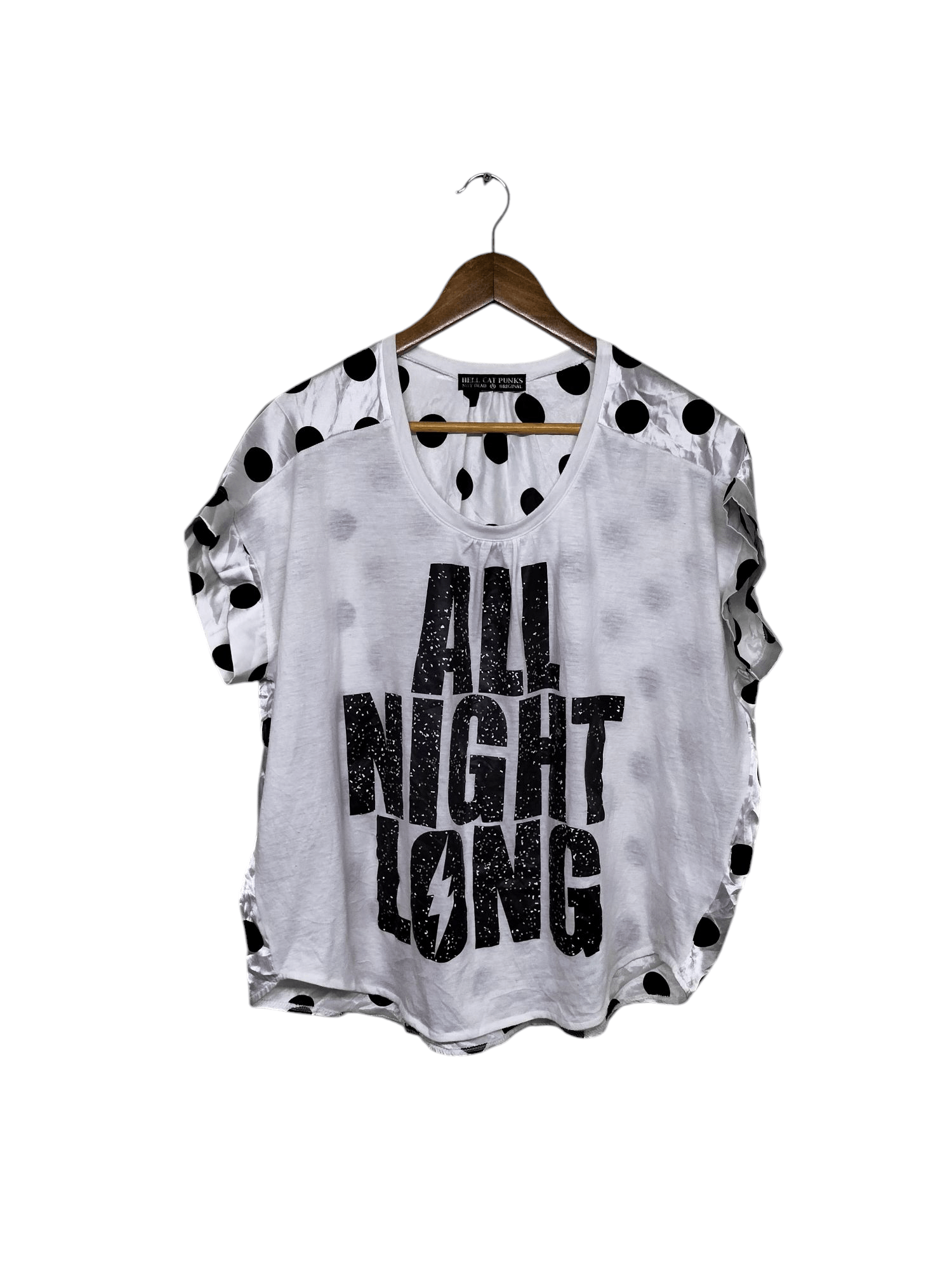 Japanese Brand Hellcat punks "All night Long " polkadot tops Size ONE SIZE - 1 Thumbnail
