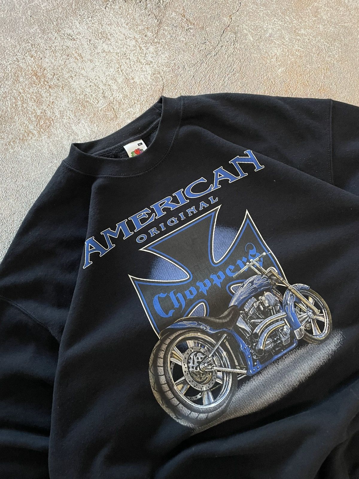 West Coast Choppers Vintage American Choppers Spellout Sweatshirt Size US XL / EU 56 / 4 - 3 Thumbnail