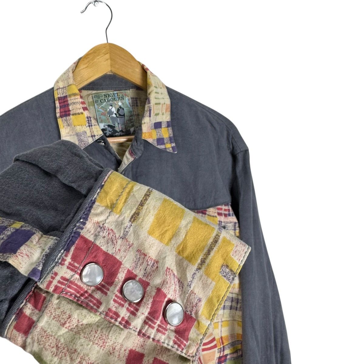 Nigel Cabourn 🌟NIGEL CABOURN PATHCWORK WESTERN SHIRTS Size US M / EU 48-50 / 2 - 5 Thumbnail