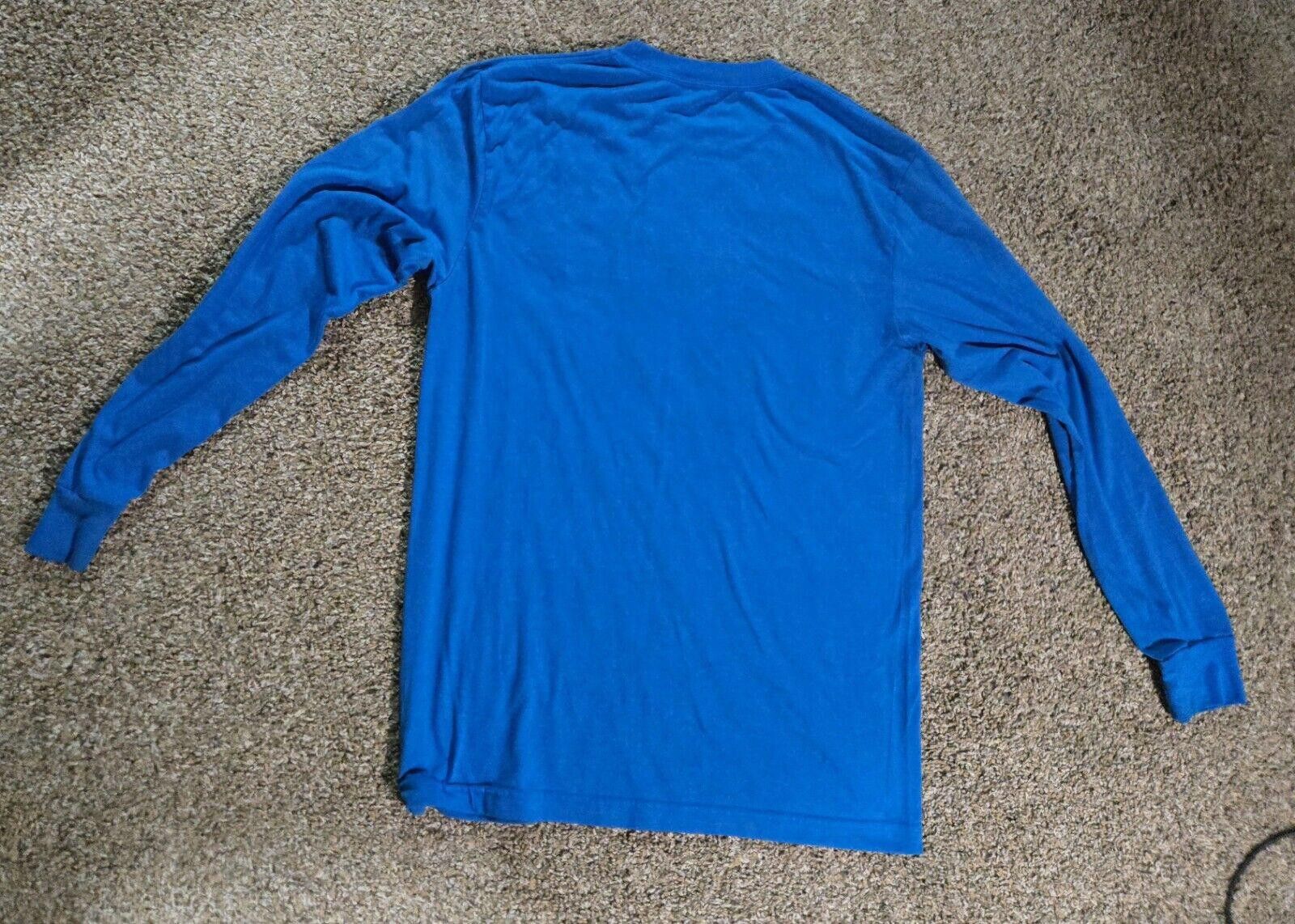 Designer Fox Foxtech Blue Long Sleeve T-shirt Size Medium Size US M / EU 48-50 / 2 - 9 Thumbnail