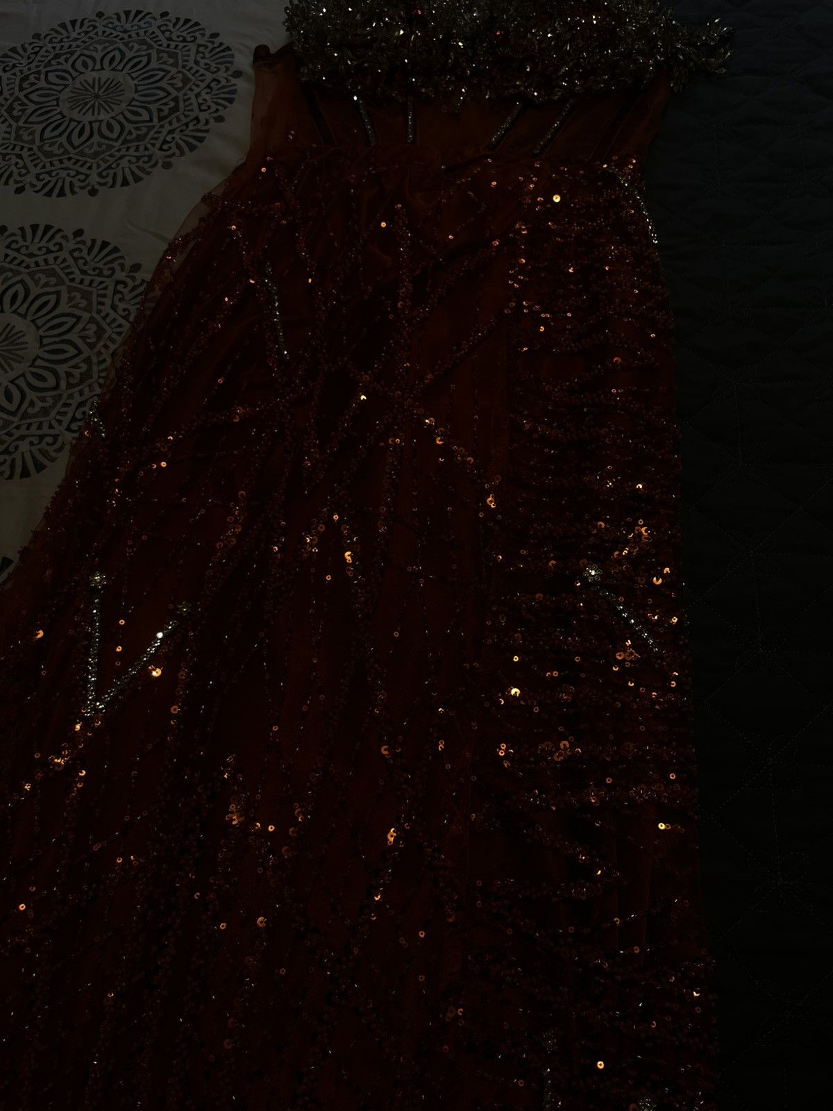 Other Orange Prom Dress Size M / US 6-8 / IT 42-44 - 4 Thumbnail