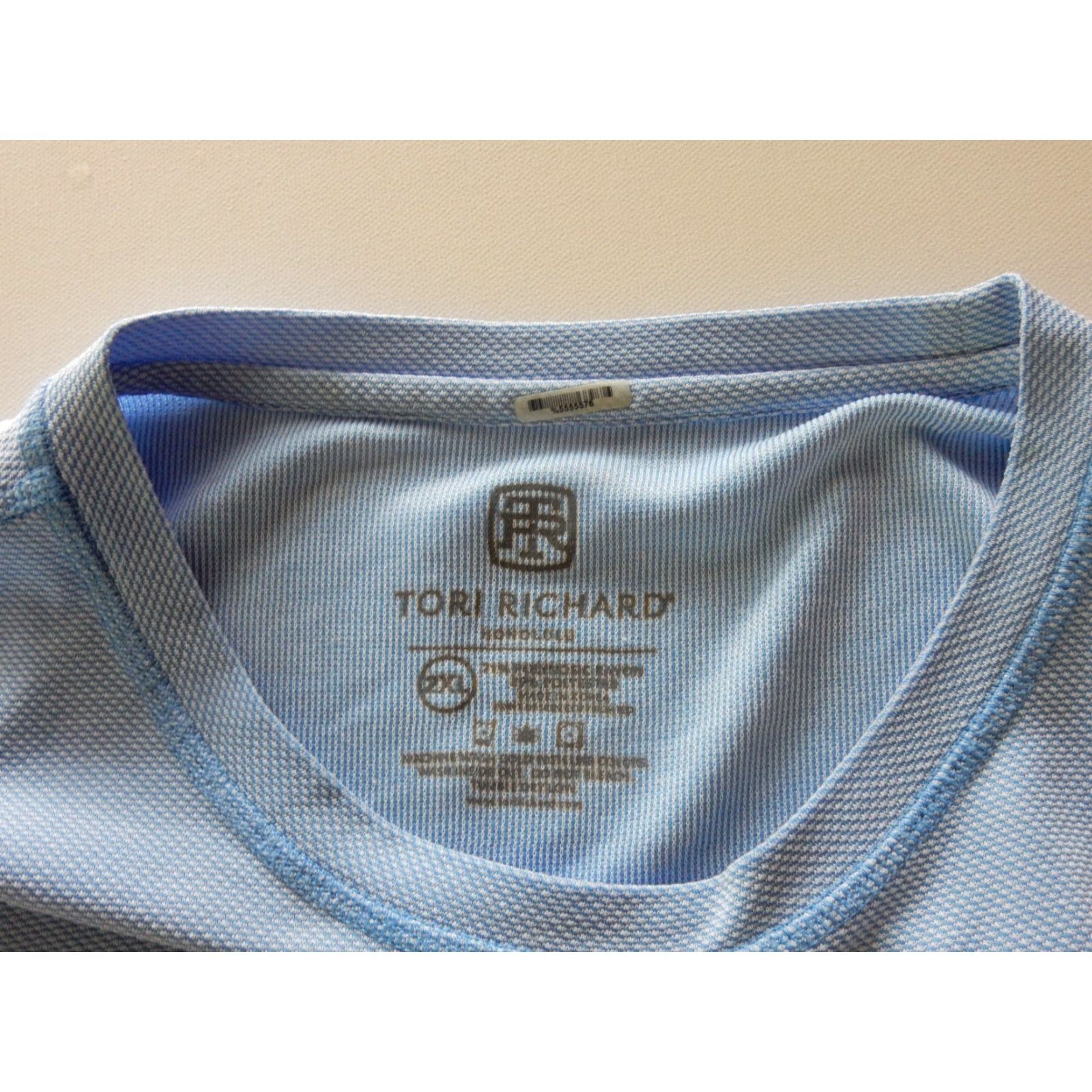 Tori Richard VINTAGE Tori Richard Men’s T-Shirt Short Sleeve XXL Blue Rayon Blend Casual Clothing Size US XXL / EU 58 / 5 - 3 Thumbnail