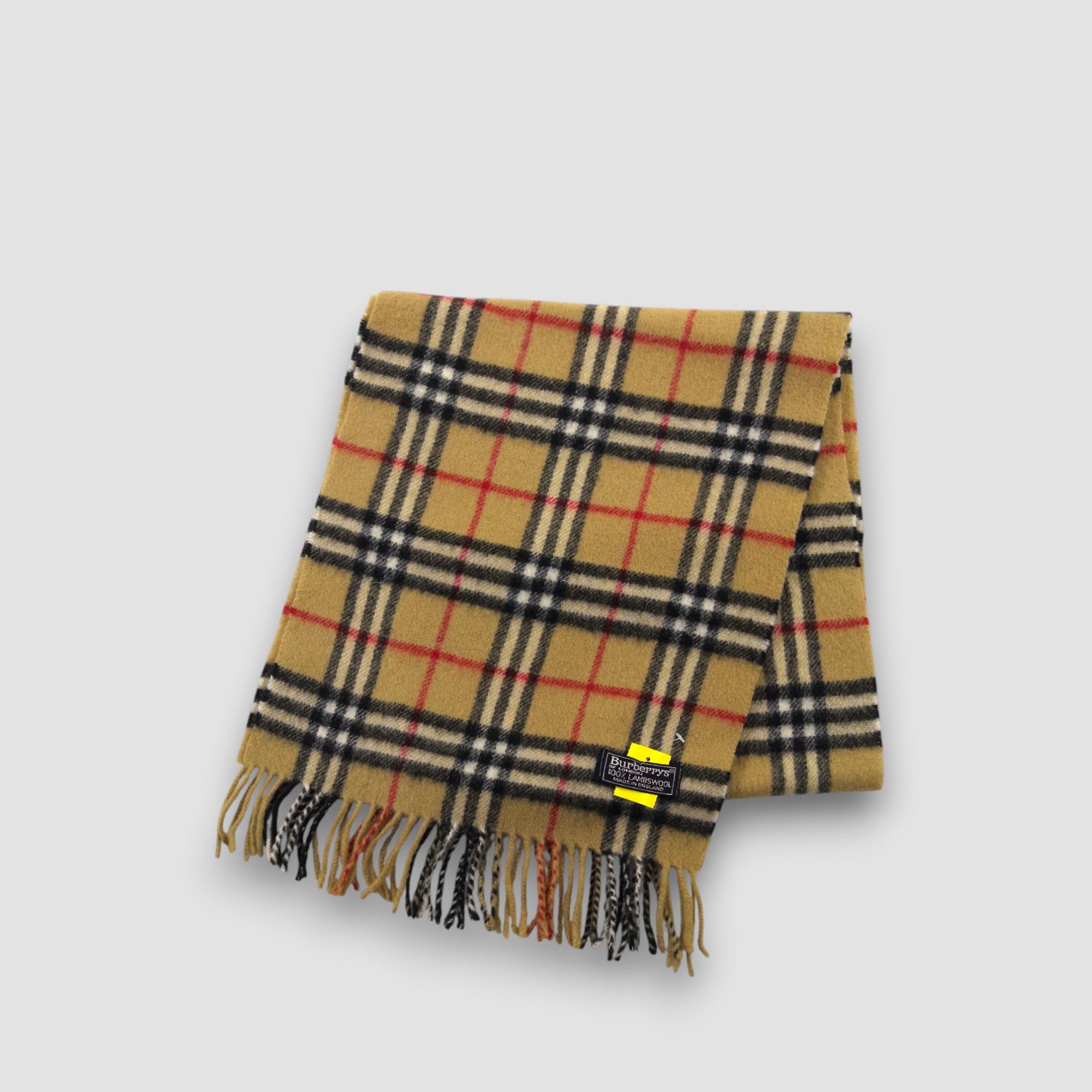 Burberry Vintage Burberry Scarf Muffler Wool Cashmere Scarves Size ONE SIZE - 2 Thumbnail