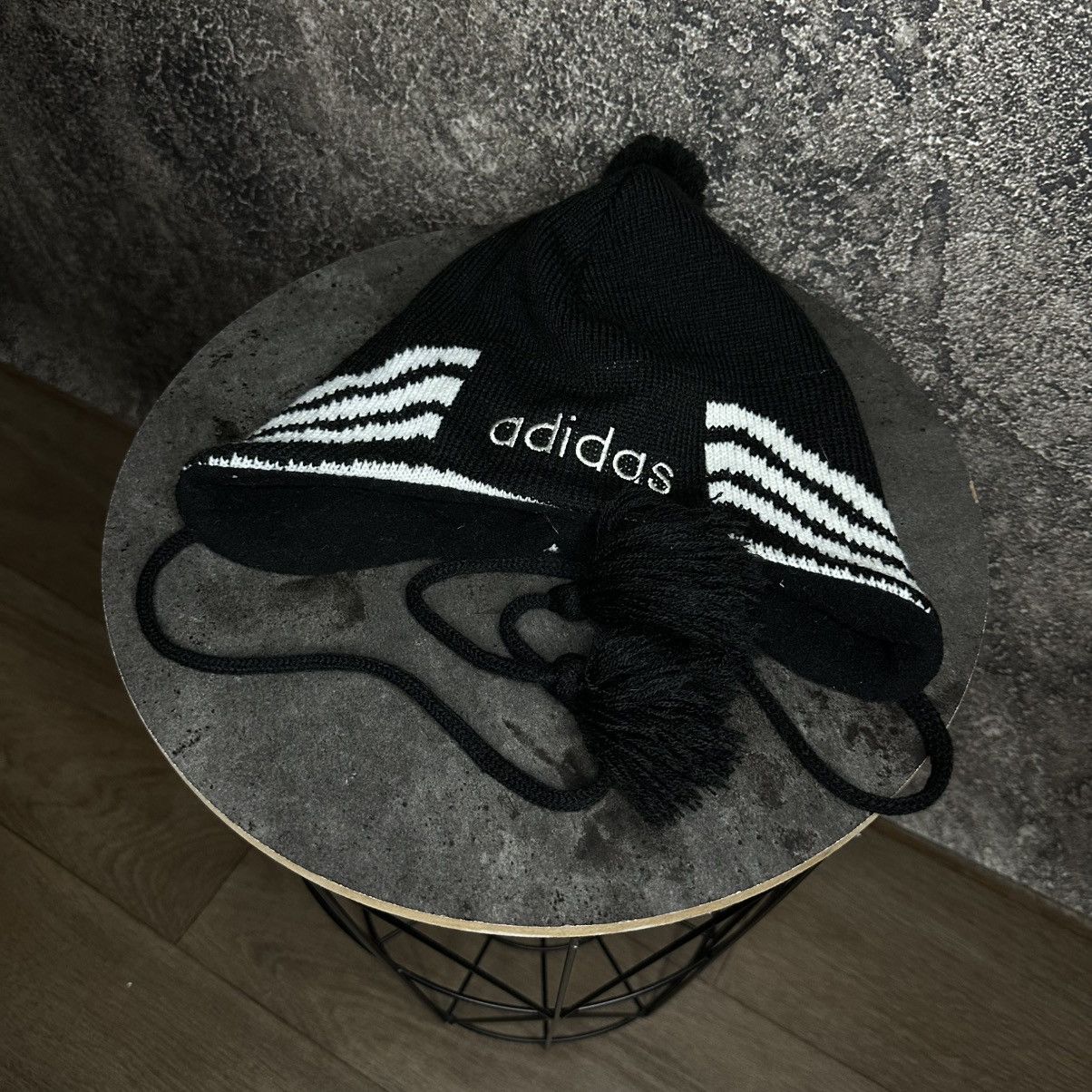 Adidas Vintage Very Rare Adidas Earflap Hat Size ONE SIZE - 8 Thumbnail