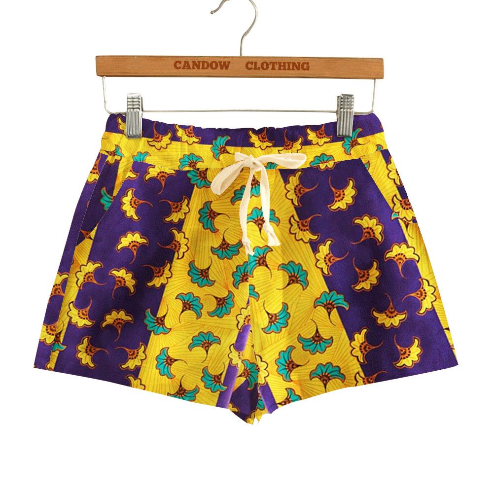 Other Cotton Batik Print Shorts Casual Beach Wind Elastic Waist Size 28" / US 6 / IT 42 - 1 Thumbnail