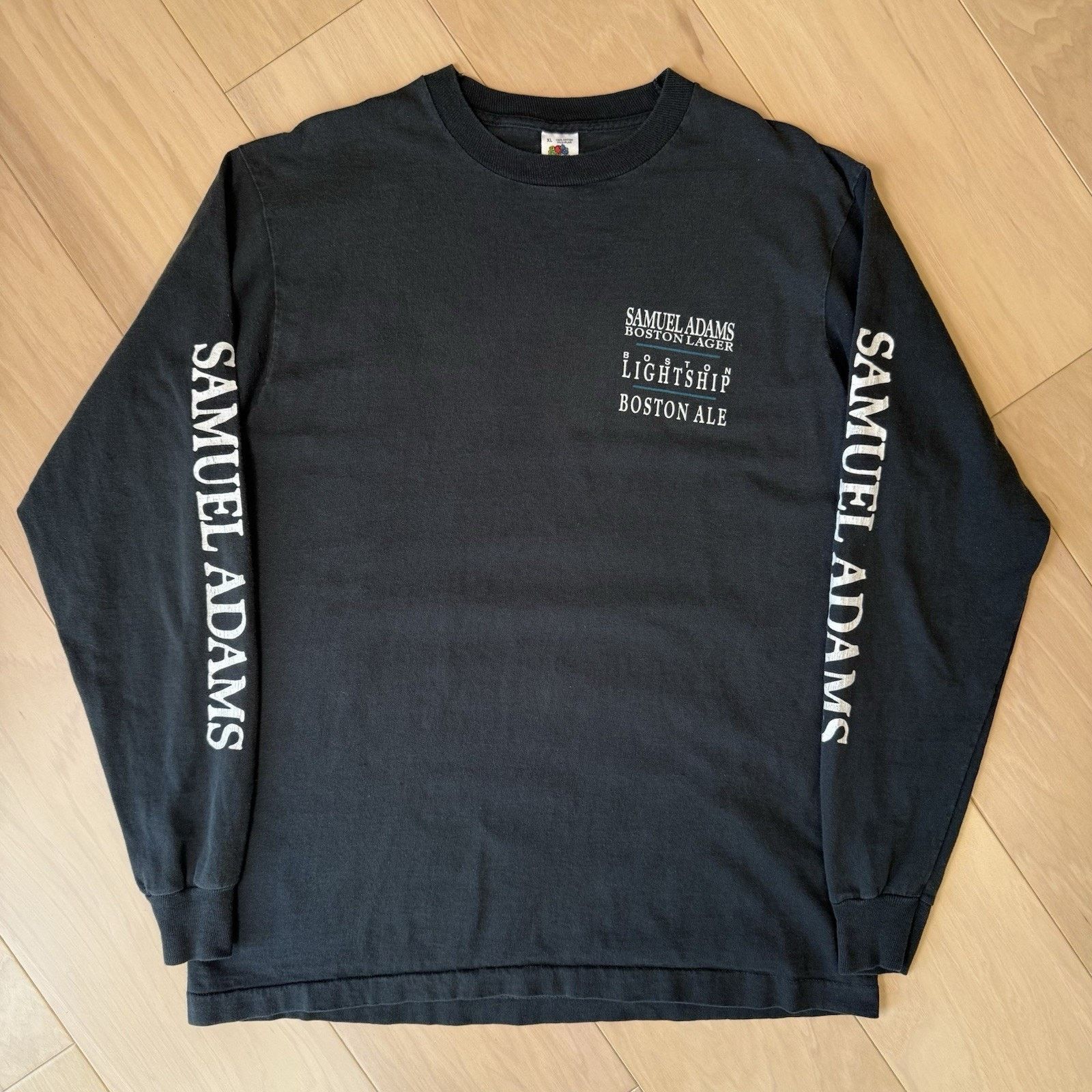 Vintage Vintage Samuel Adams Boston Ale Shirt XL Black 90s Cotton Size US XL / EU 56 / 4 - 3 Thumbnail