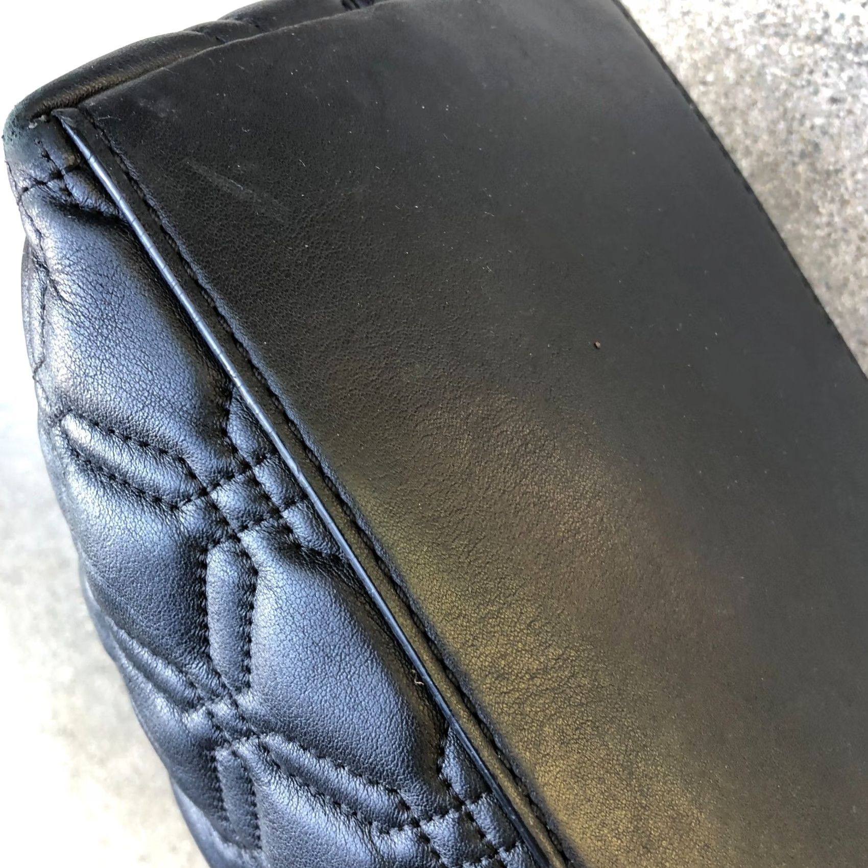Vintage KATE SPADE Rachelle Astor Quilted Court Purse Women's Shoulder Bag Leather Bag Black Satchel/Top Handle Bag Size ONE SIZE - 7 Thumbnail
