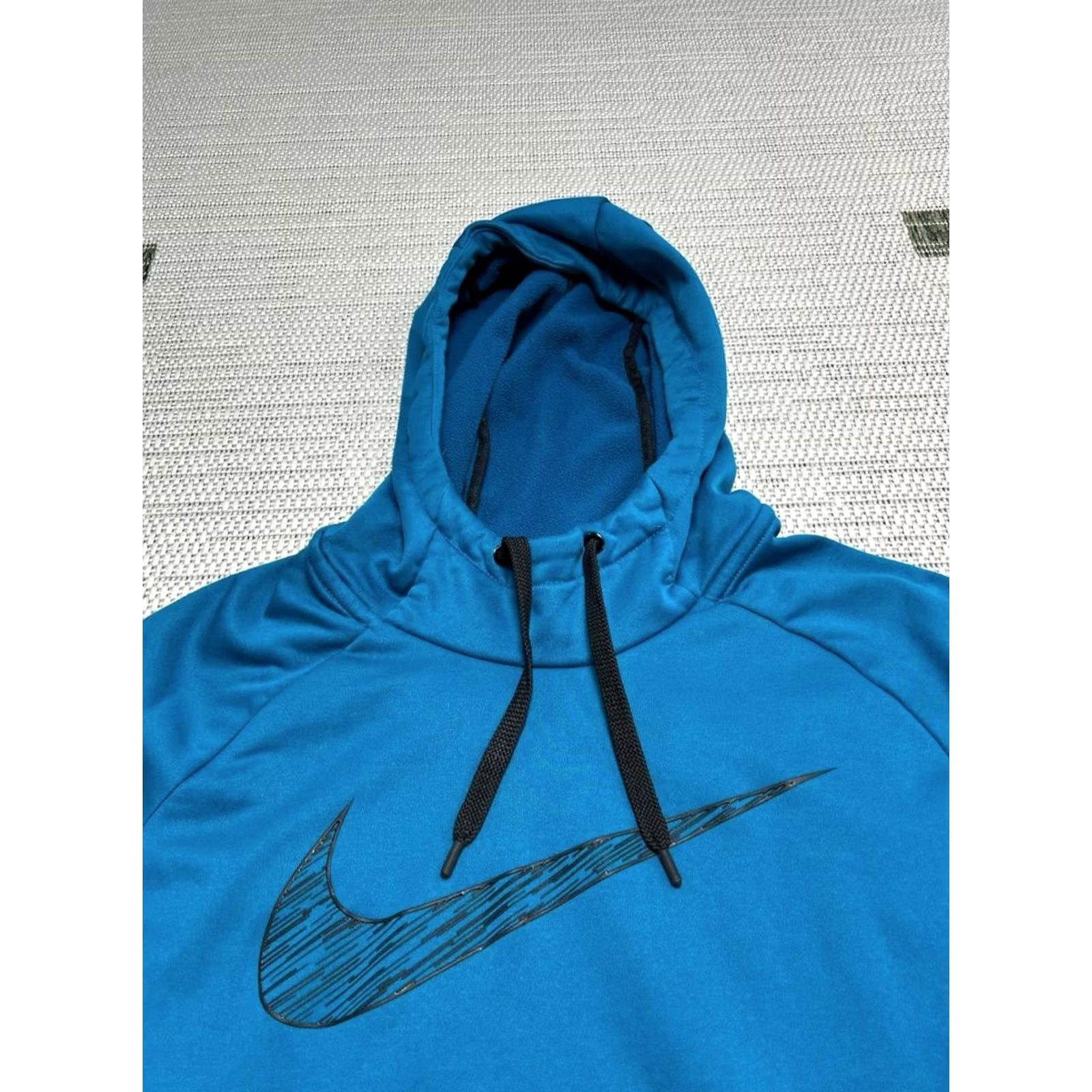 Nike Nike Hoodie Mens XL Blue Fleece Dri Fit Raglan Sleeve Pullover Training Running Gear Size US XL / EU 56 / 4 - 3 Thumbnail