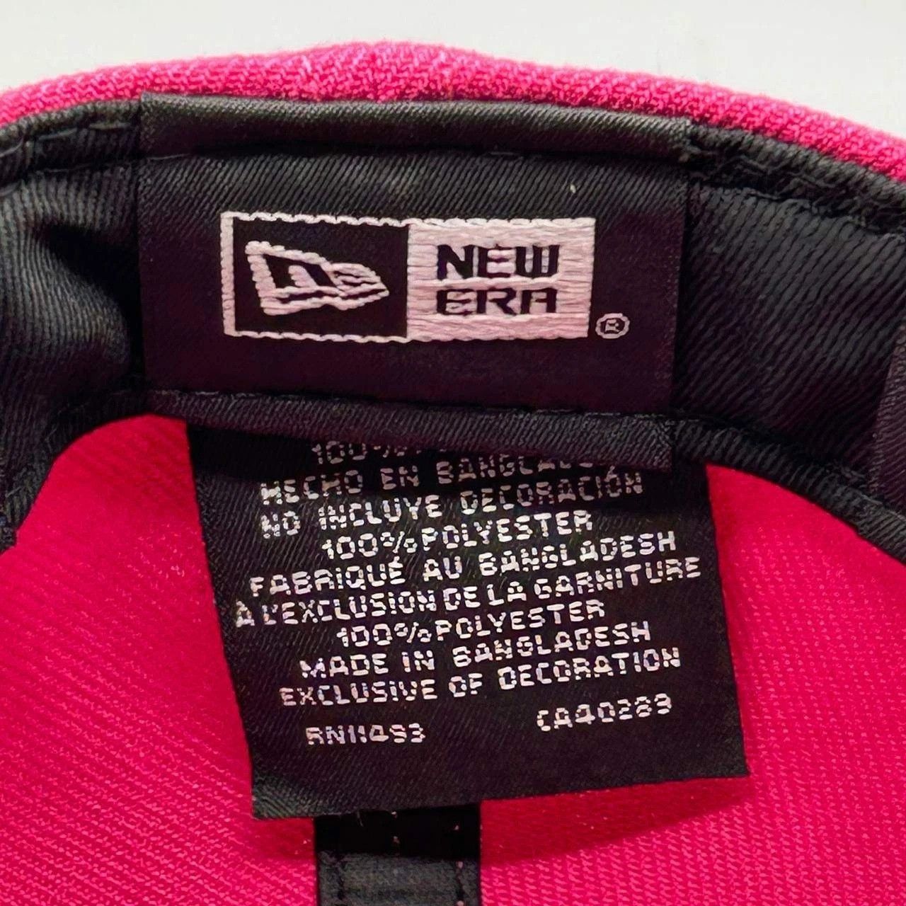 New Era Los Angeles LA Dodgers Hat Men 7 1/4 Pink Yellow Fitted Cap Size ONE SIZE - 5 Thumbnail