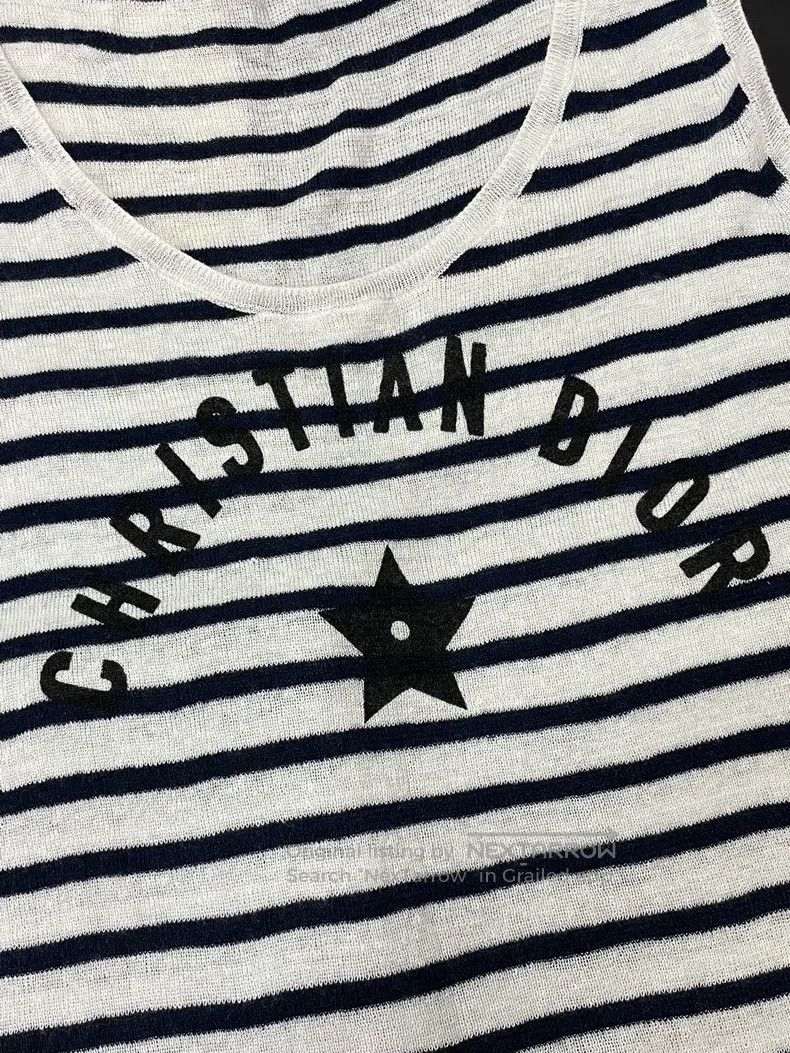 Dior Dior 25 new black and white striped lucky star vest Size XS / US 0-2 / IT 36-38 - 2 Thumbnail