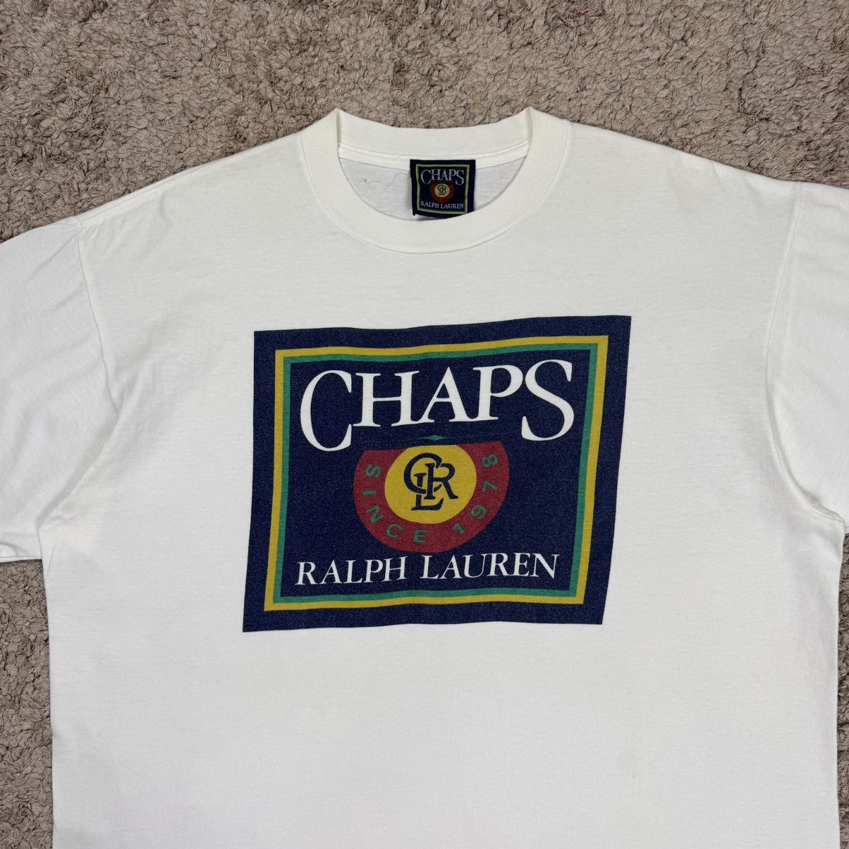 Chaps Ralph Lauren Vintage Chaps Ralph Lauren Big Logo T-shirt Size US L / EU 52-54 / 3 - 5 Thumbnail