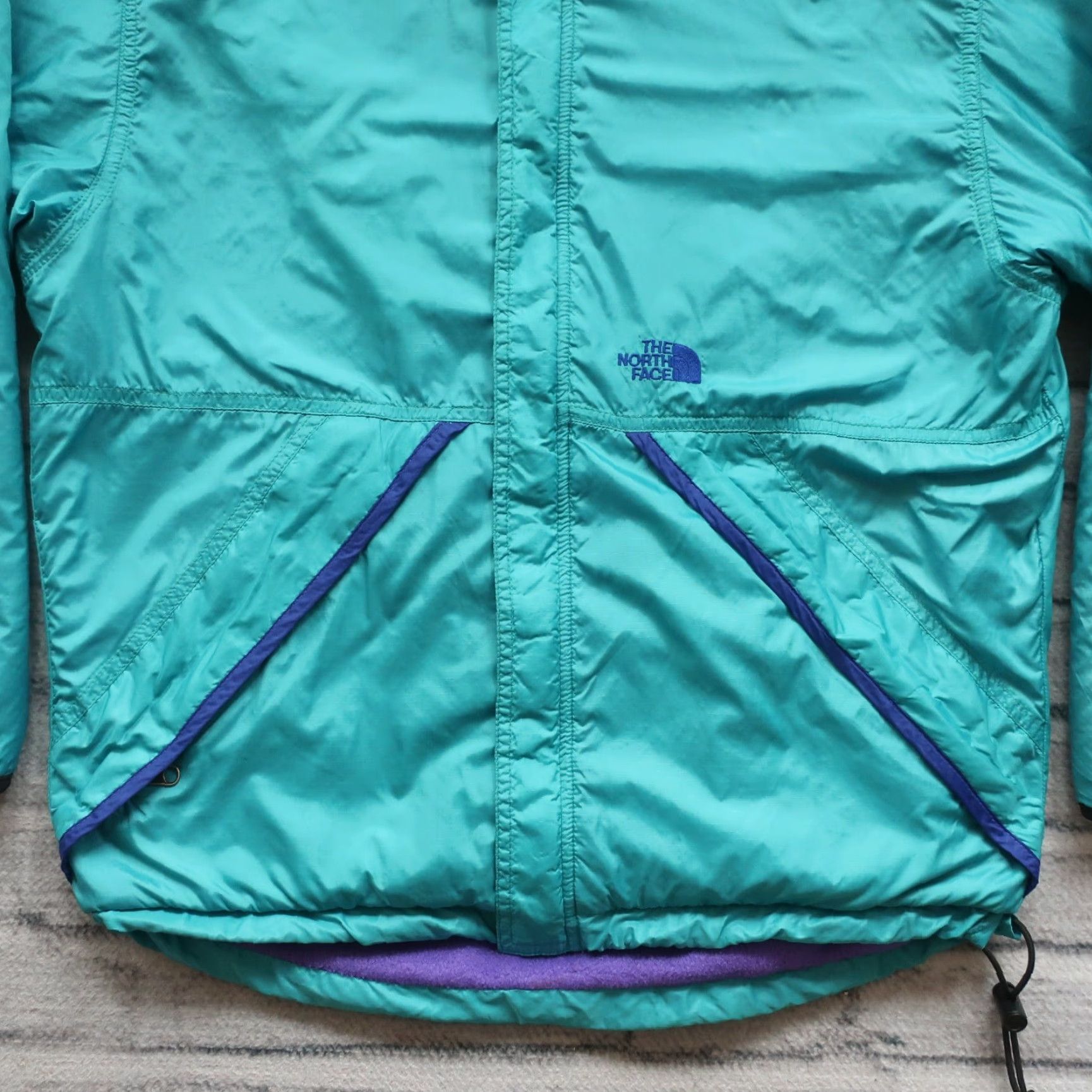 The North Face VINTAGE The North Face Jacket Men Small 90s Reversible Nylon Fleece Teal Purple Size US S / EU 44-46 / 1 - 3 Thumbnail