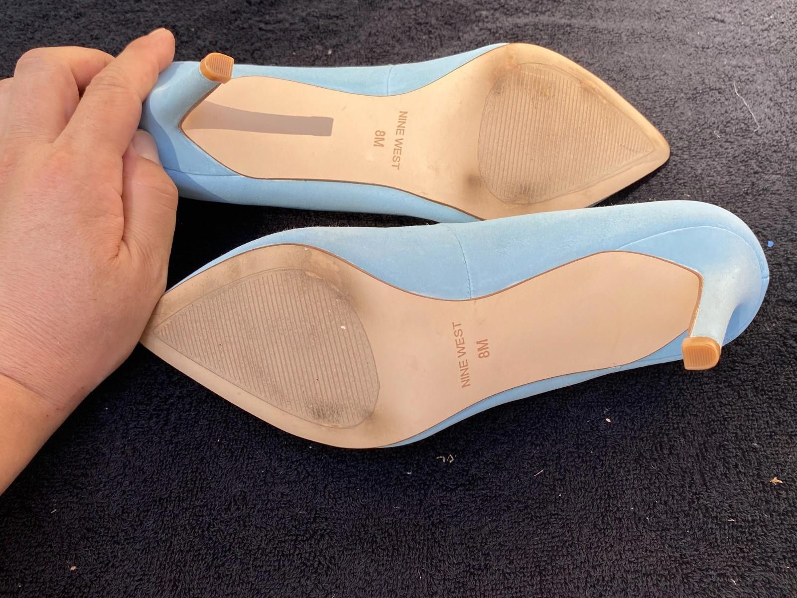 Nine West Womens NINE WEST Sky BLue Pointy Toe Pumps SZ. 8M (S627) Size US 8 / IT 38 - 5 Thumbnail