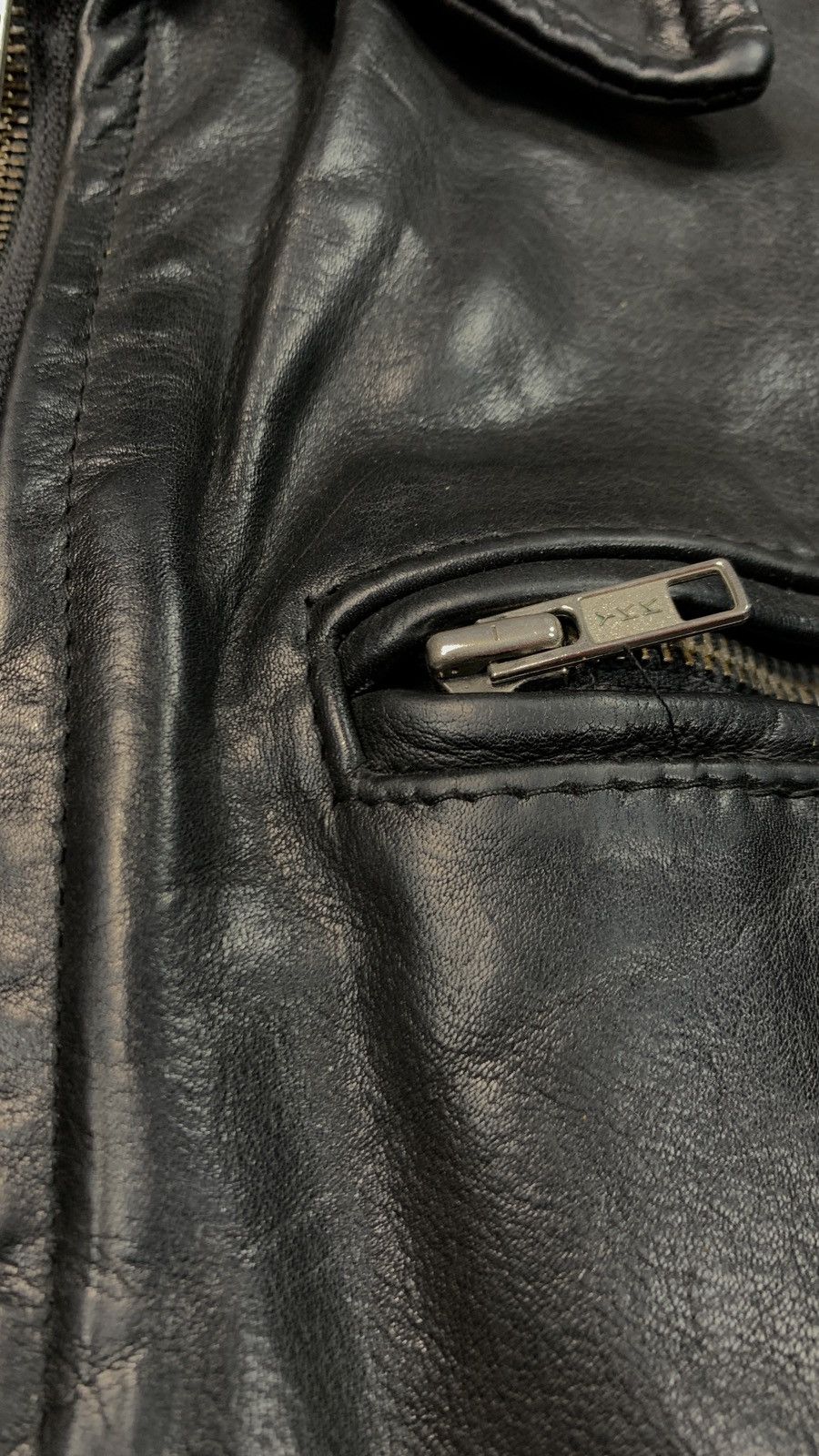 Vintage 90s Vintage Grunge Biker Leather Jacket Size US XL / EU 56 / 4 - 11 Thumbnail