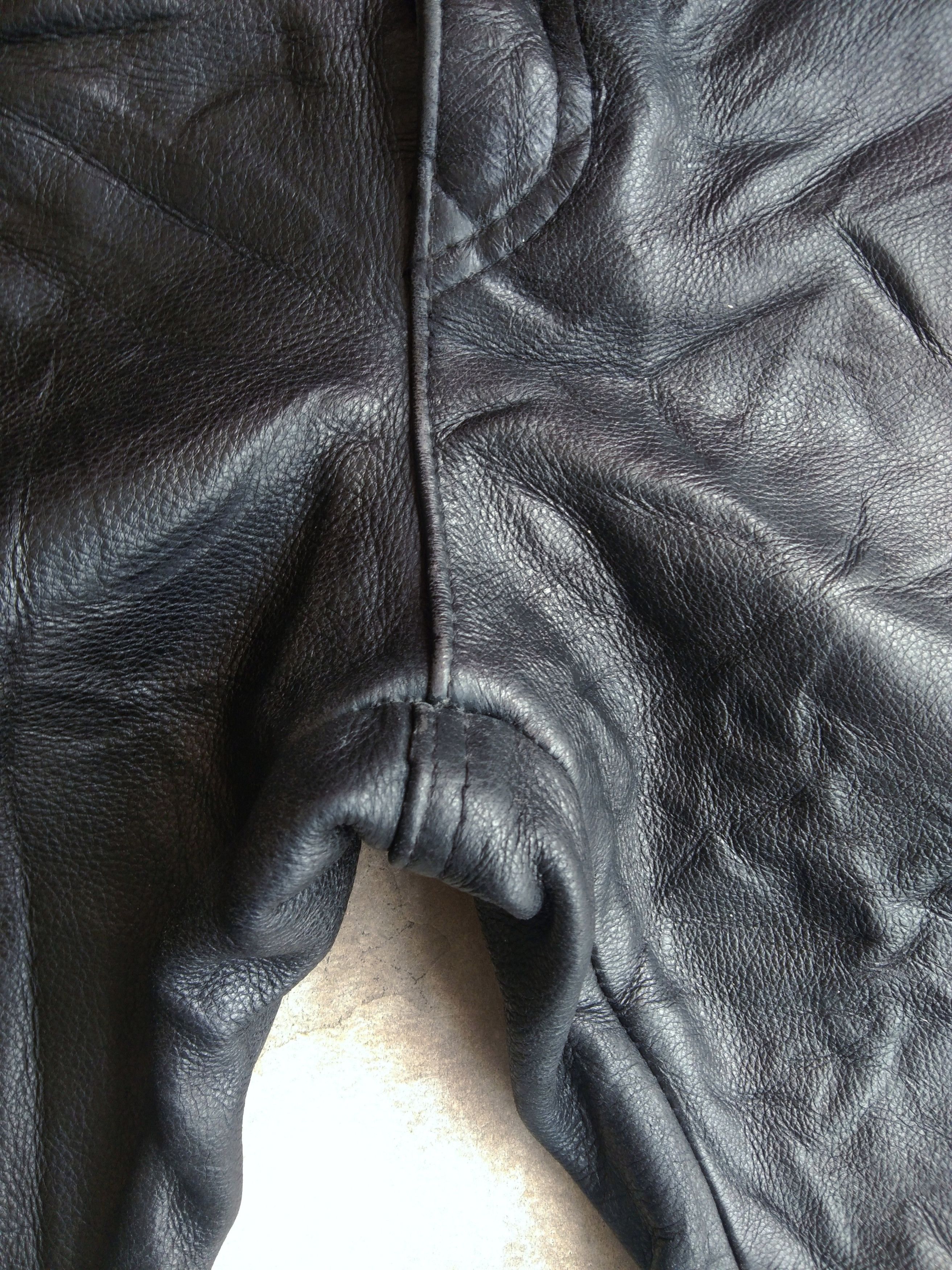 Vintage 90s Storm Leather Pants Black Size US 28 / EU 44 - 5 Thumbnail