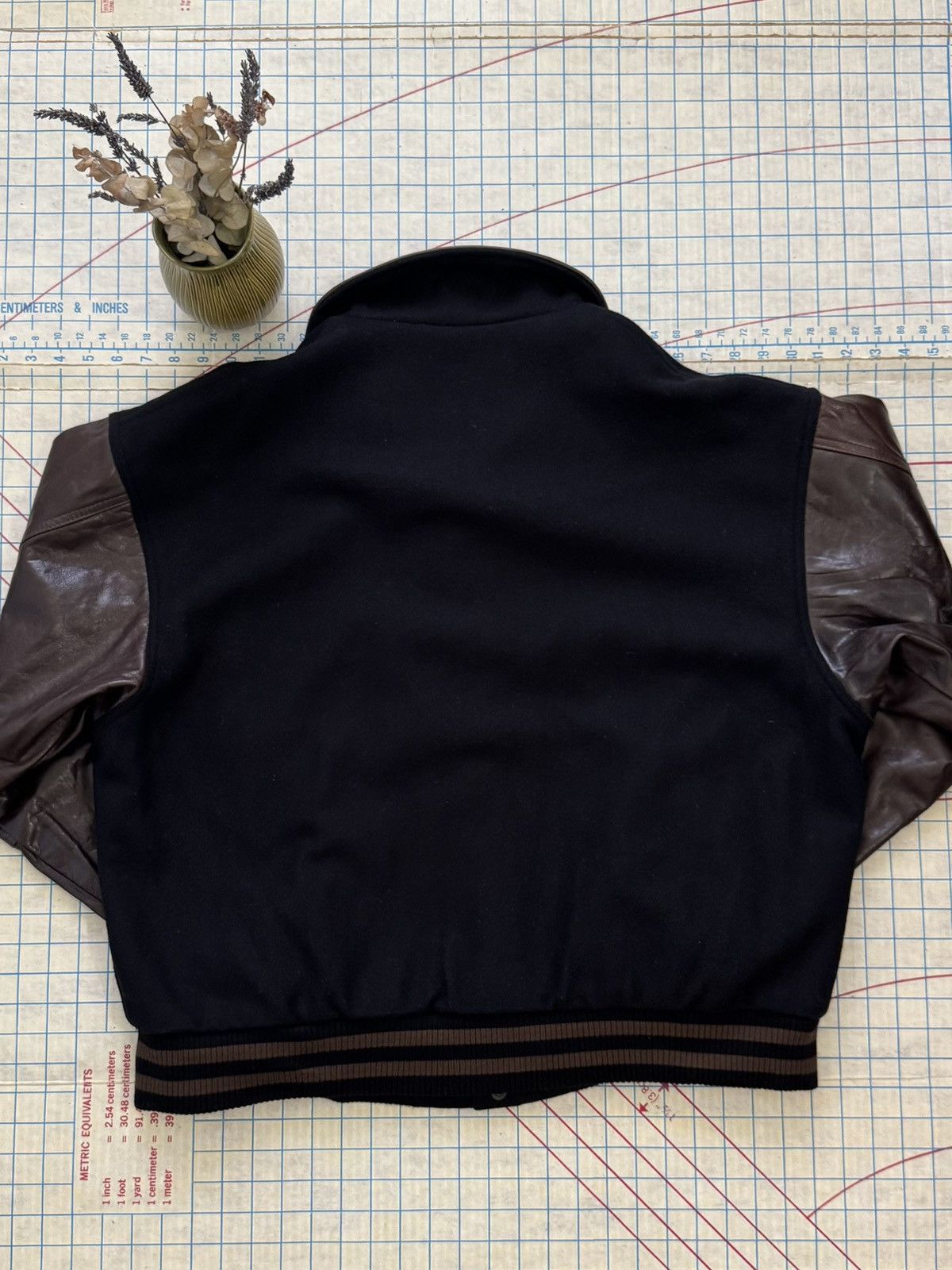 Vintage Vintage Sparlings Leather and Wool Bomber Jacket Mens XL Size US XL / EU 56 / 4 - 10 Thumbnail